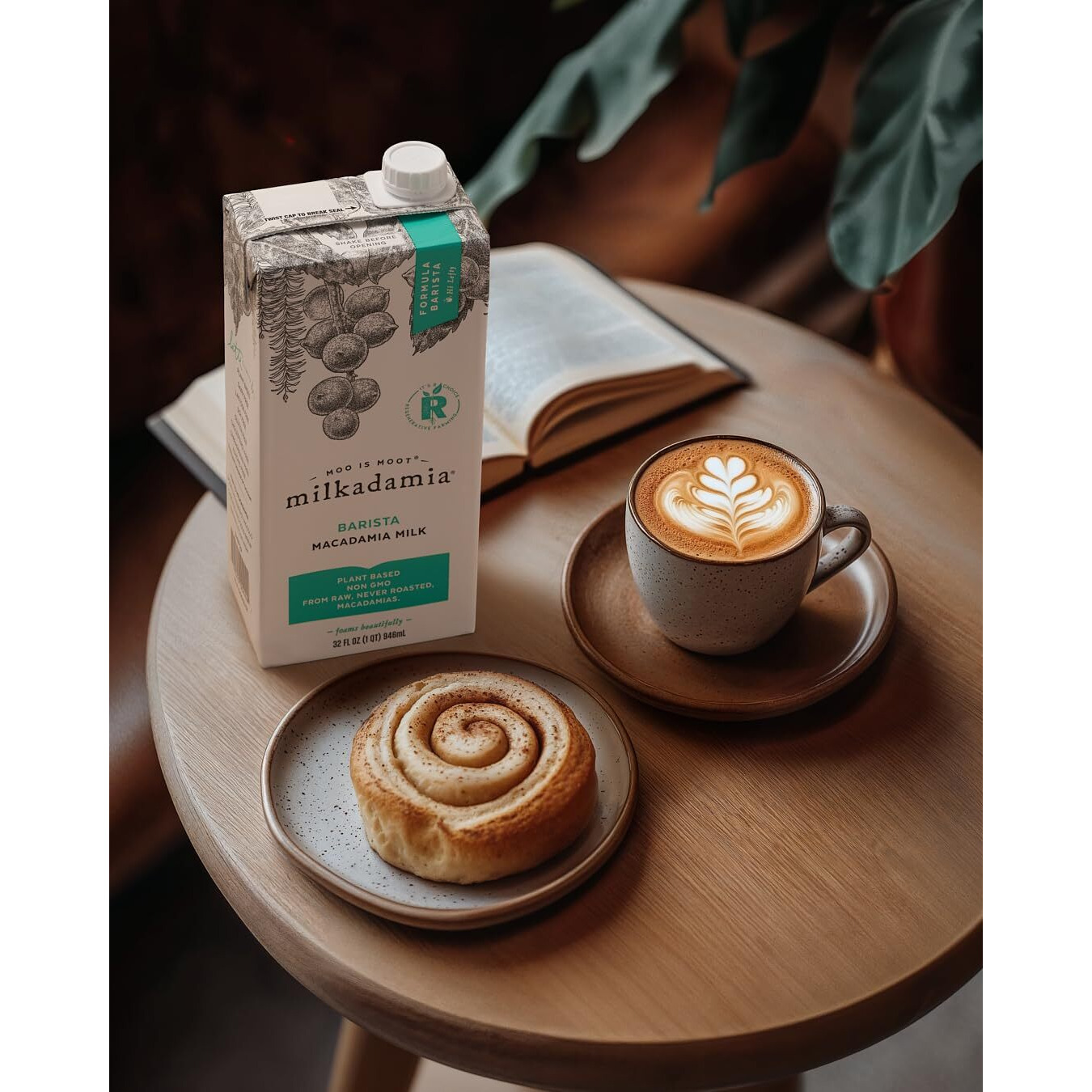 Milkadamia Barista Macadamia Milk, Excellent Source Of Calcium, Plant Based, Kosher, Gluten Free & Non-Gmo, 32 Fluid Ounce (Pack Of 6)