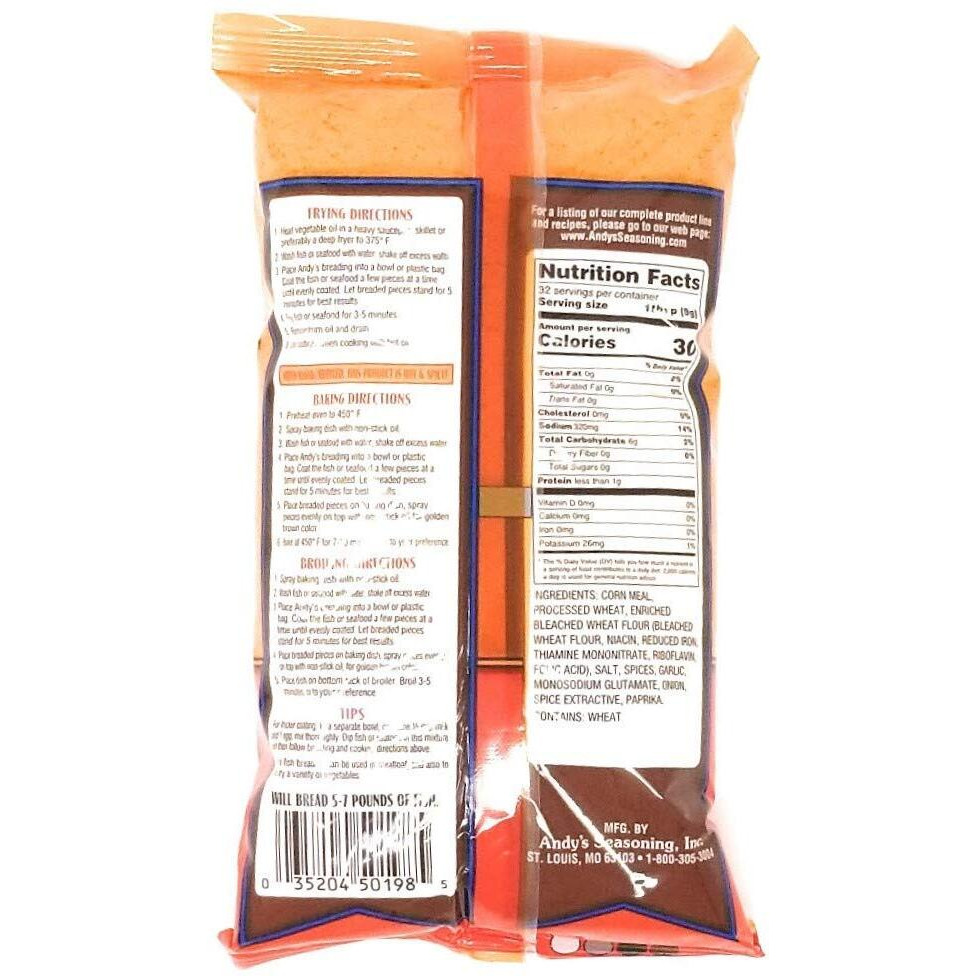 Andys Cajun Fish Breading (Pack Of 3)