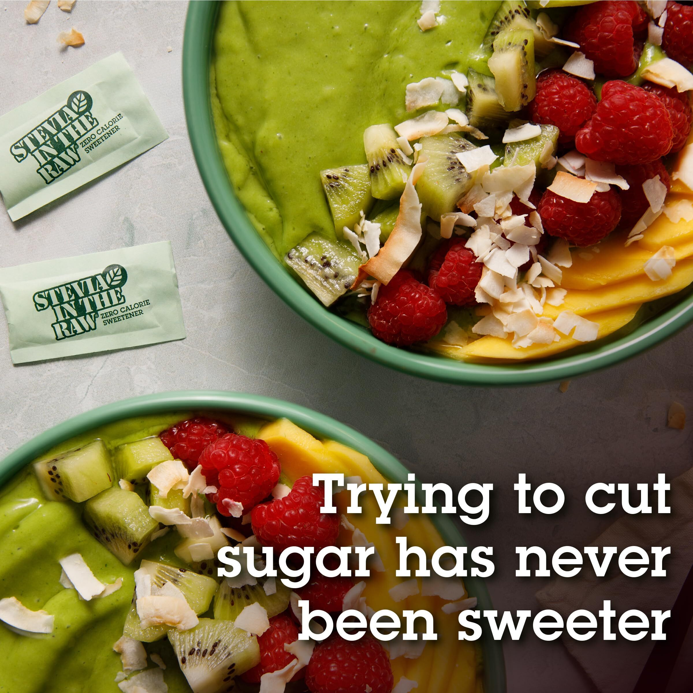 Stevia In The Raw, Plant Based Zero Calorie, Sugar Substitute, No Erythritol, Sugar-Free Sweetener For Coffee, Hot & Cold Drinks, Suitable For Diabetics, Vegan, Gluten-Free, 50 Count Packets (12 Pack)