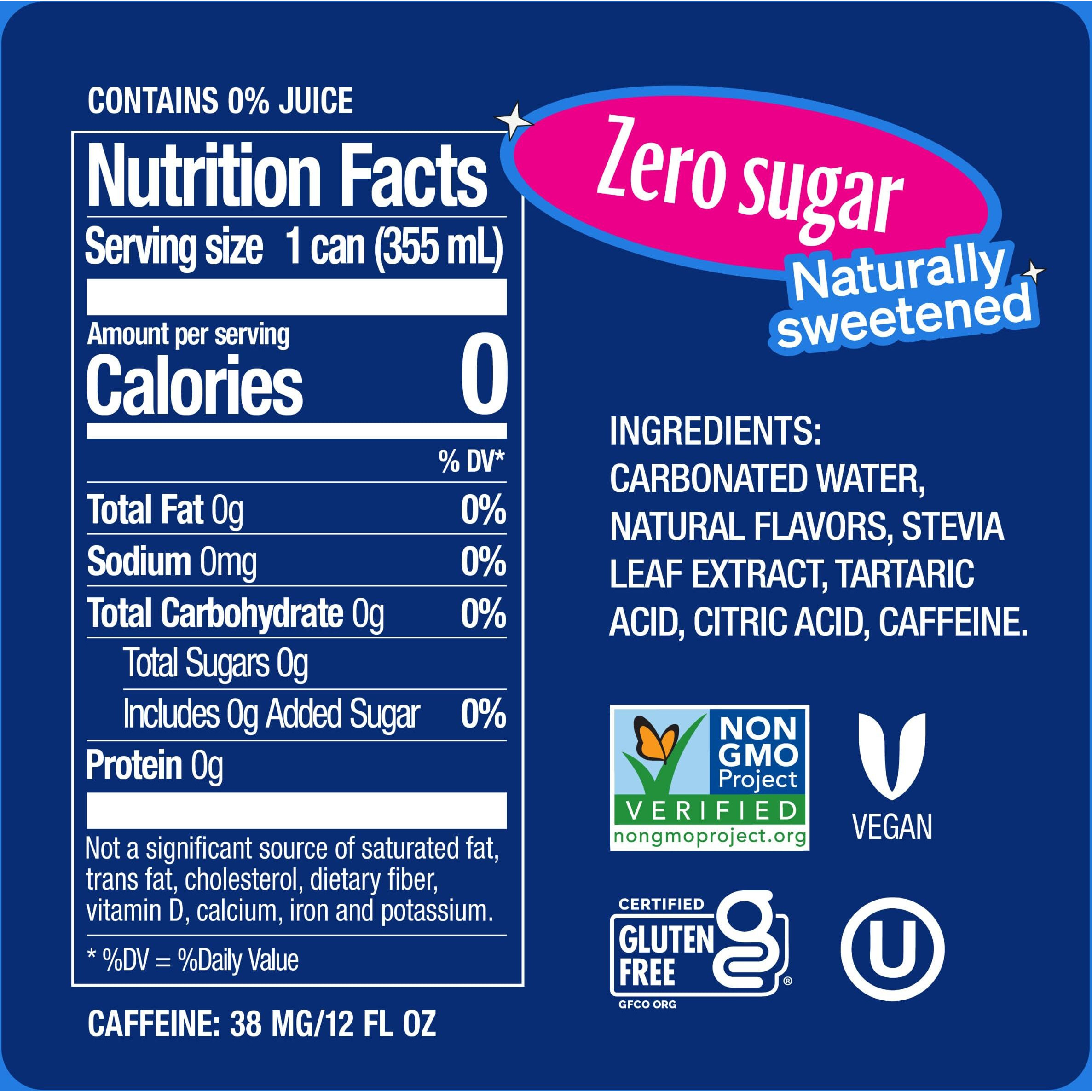 Zevia Zero Calorie Cherry Cola Soda, 16 Fluid Ounce - 12 Per Case.