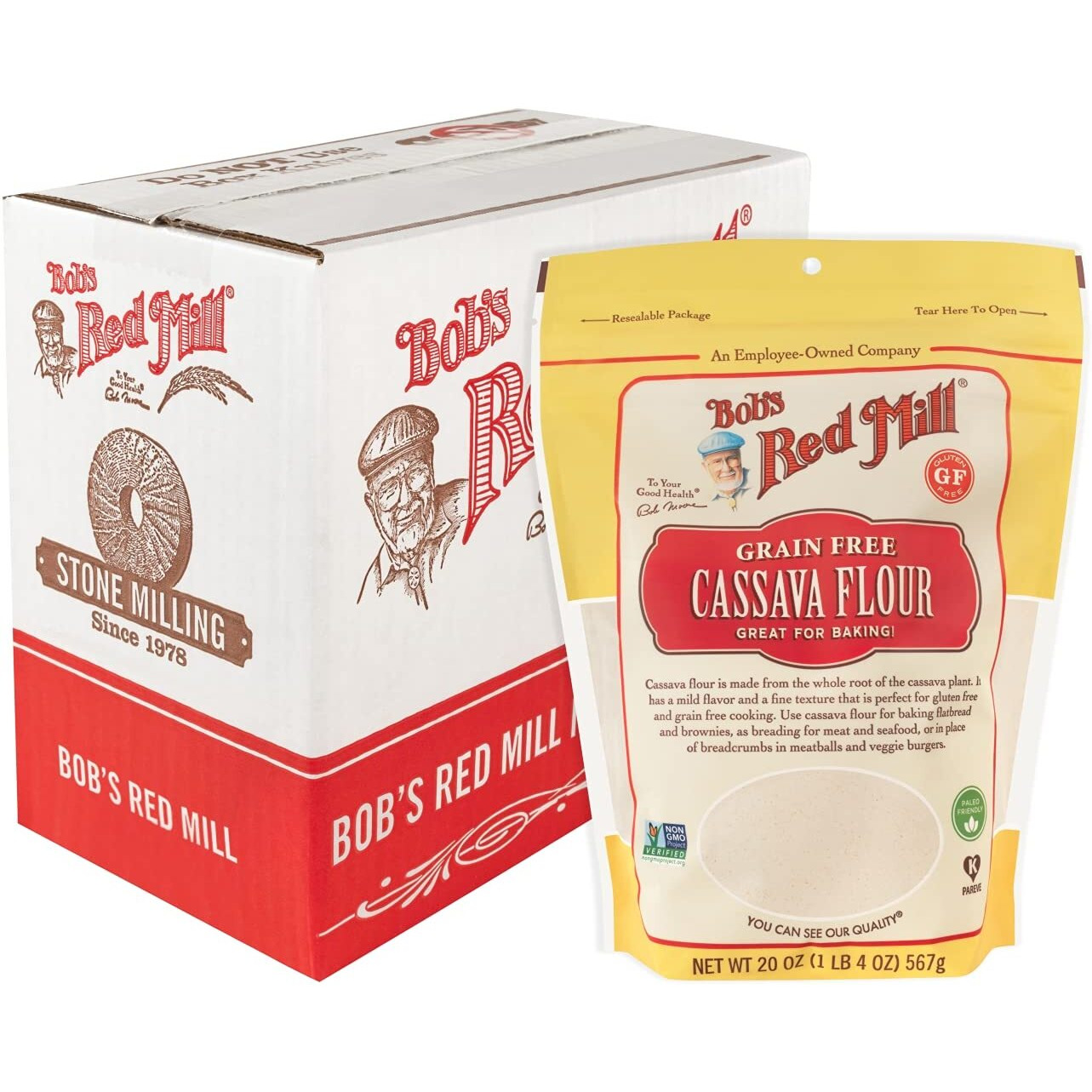 Bob's Red Mill Cassava Flour, 20-Ounce (Pack Of 4)