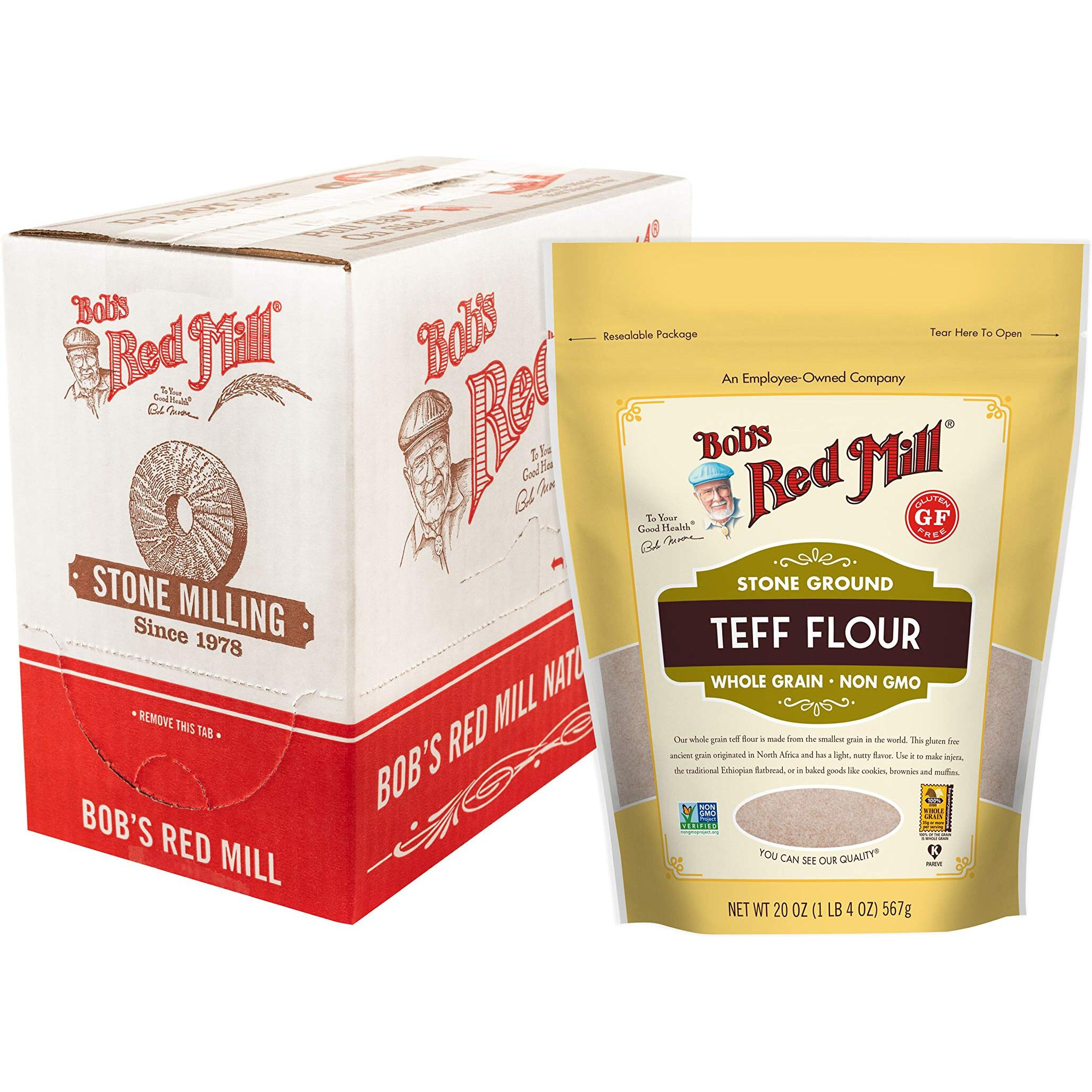 Bob's Red Mill Teff Flour, 20-Ounce (Pack Of 4)