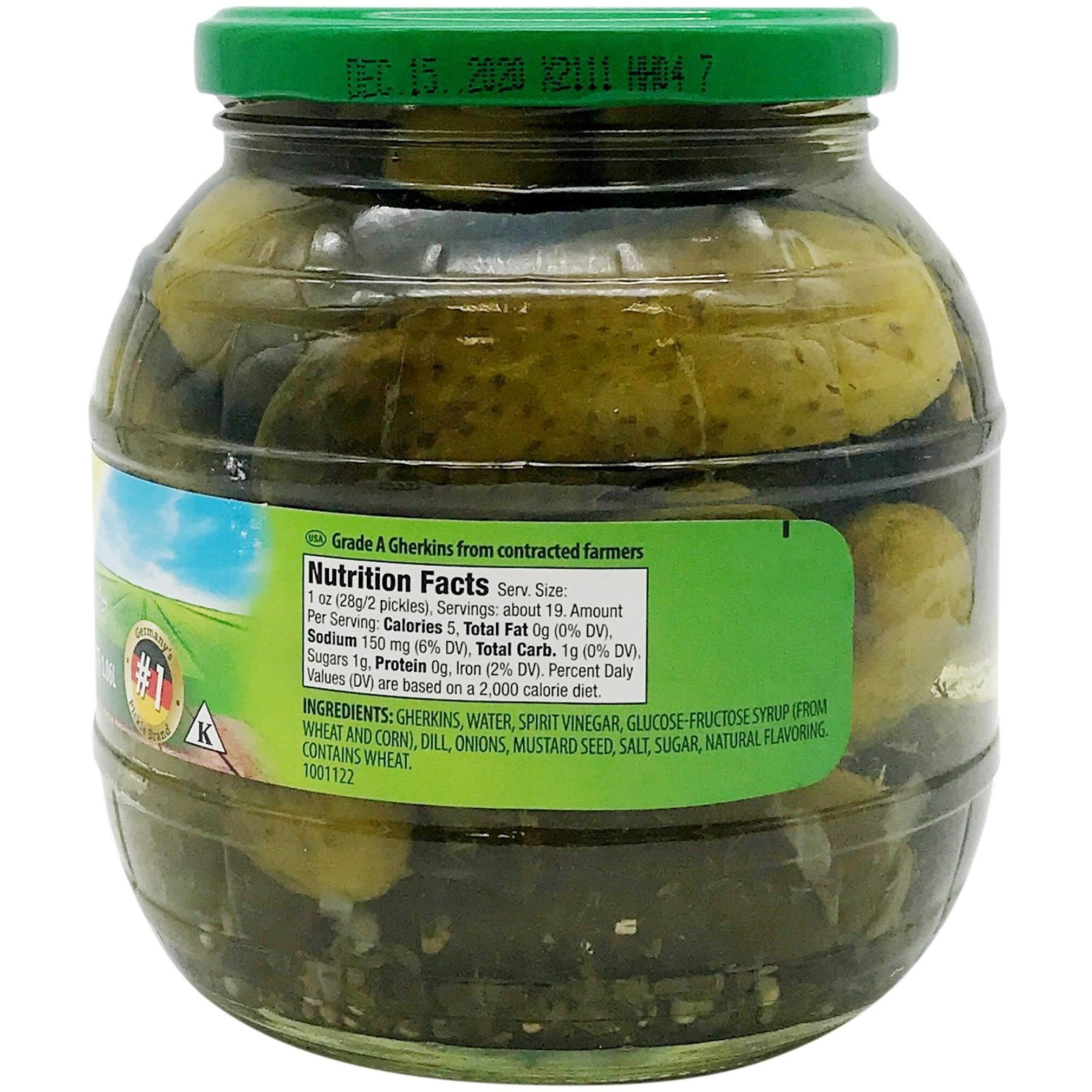 Khne, Barrel Gherkins, 35.9 Ounce (Pack Of 6)