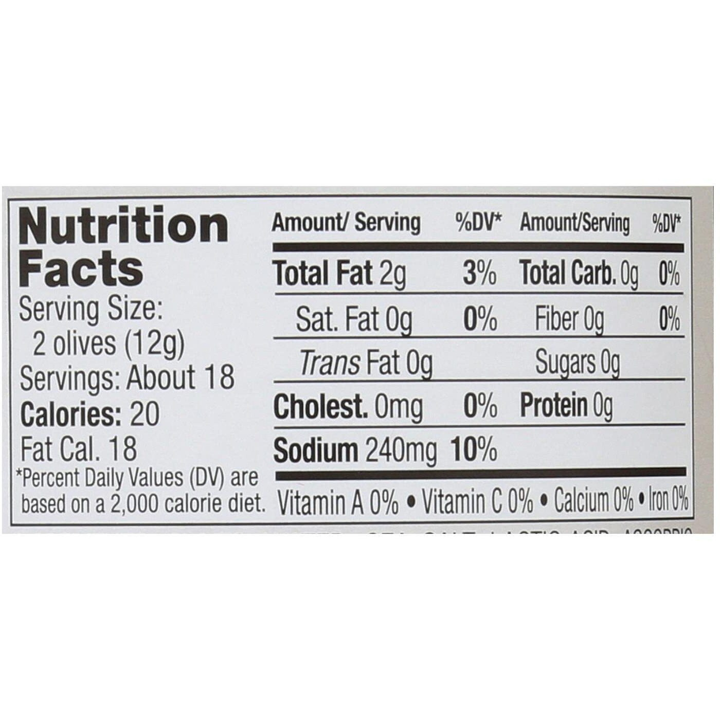 Jeff's Naturals Whole Castelvetrano Olives, 7.5 Ounce (Pack Of 6)