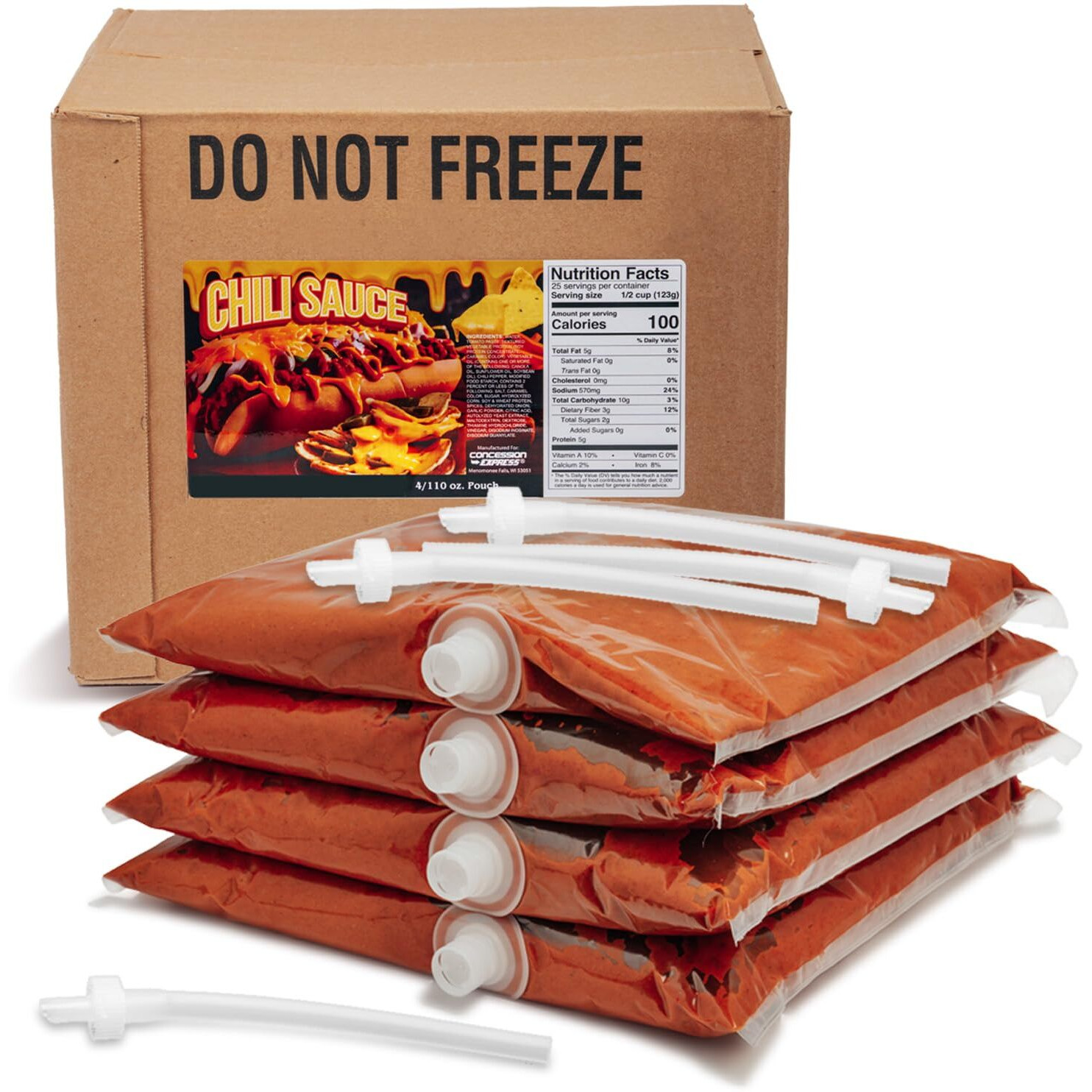 El Nacho Grande Style Bagged Chili-For Gold Medal 5300 And 5301 Dispensers (4-110Oz)