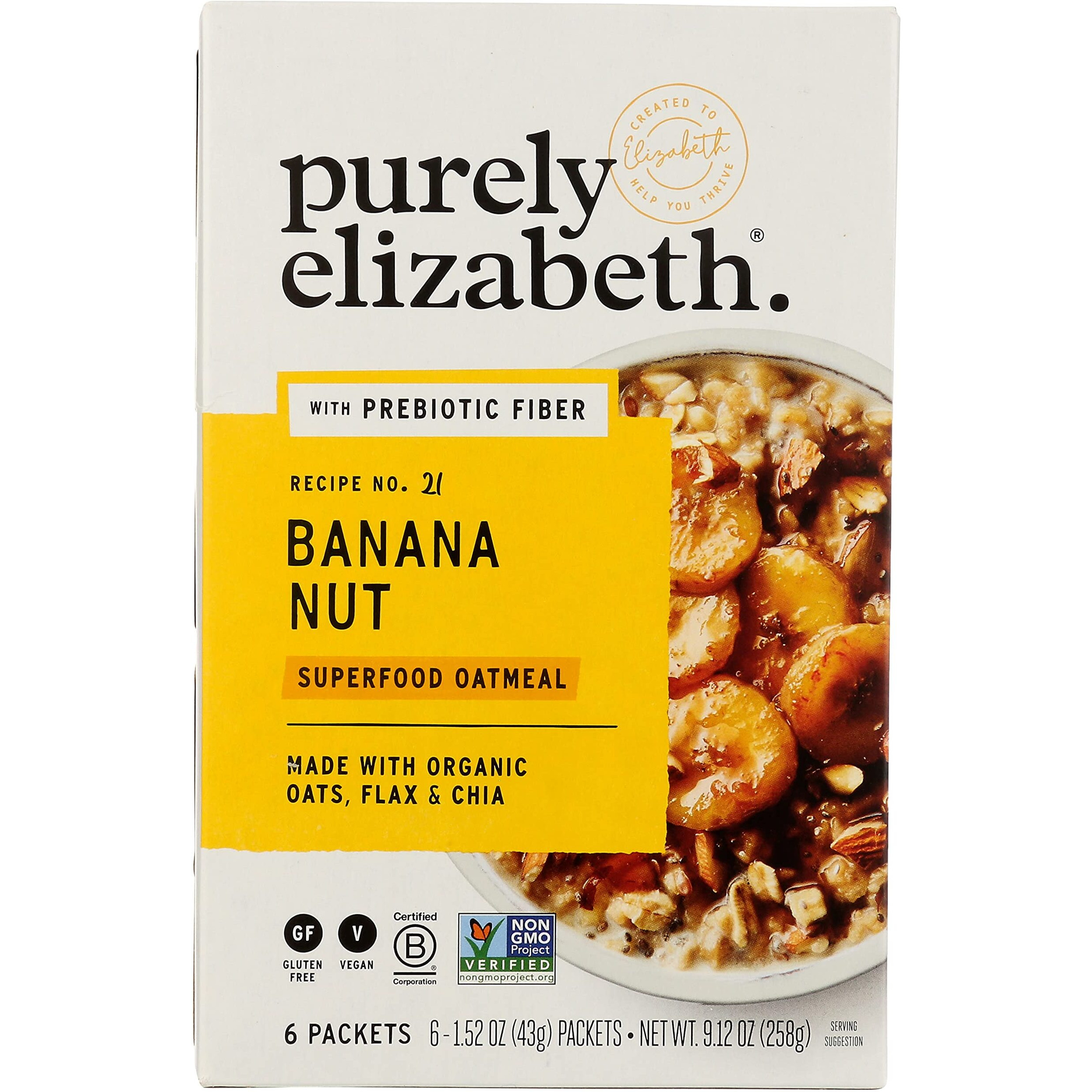 Purely Elizabeth Banana Nut Superfood Oat 9.12 Oz