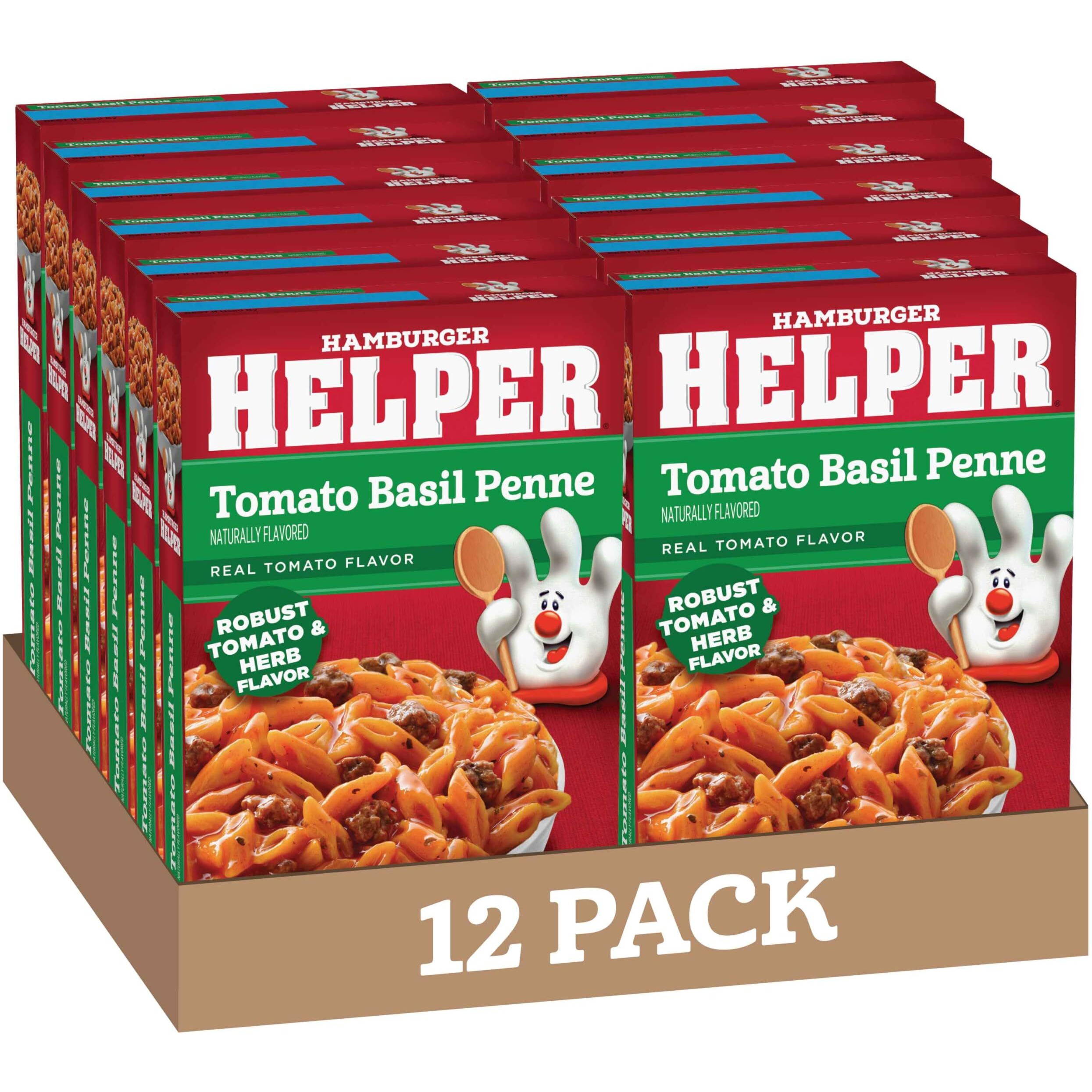 Hamburger Helper Tomato Basil Penne, 7.4 Ounces, 12 Per Case