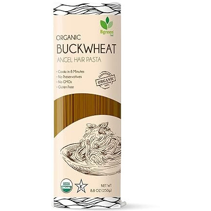Big Green Organic Food- Organic Buckwheat Soba Angel Hair Pasta, 8.8Oz, Gluten-Free, Non-Gmo (3)