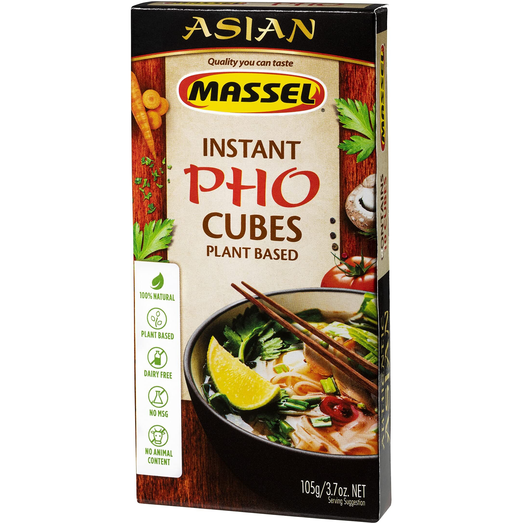 Massel Instant Pho Bouillon Broth Cubes - No Msg Gluten Free - Bulk Pack (6 X 105G)