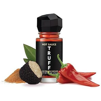 Truff Hot Sauce 4-Pack Mini Set, Portable Travel Bottles Of Gourmet Hot Sauce, Black Truffle And Chili Peppers, Gift Idea For The Hot Sauce Fans, An Ultra Unique Flavor Experience (1.5 Oz, 4 Count)