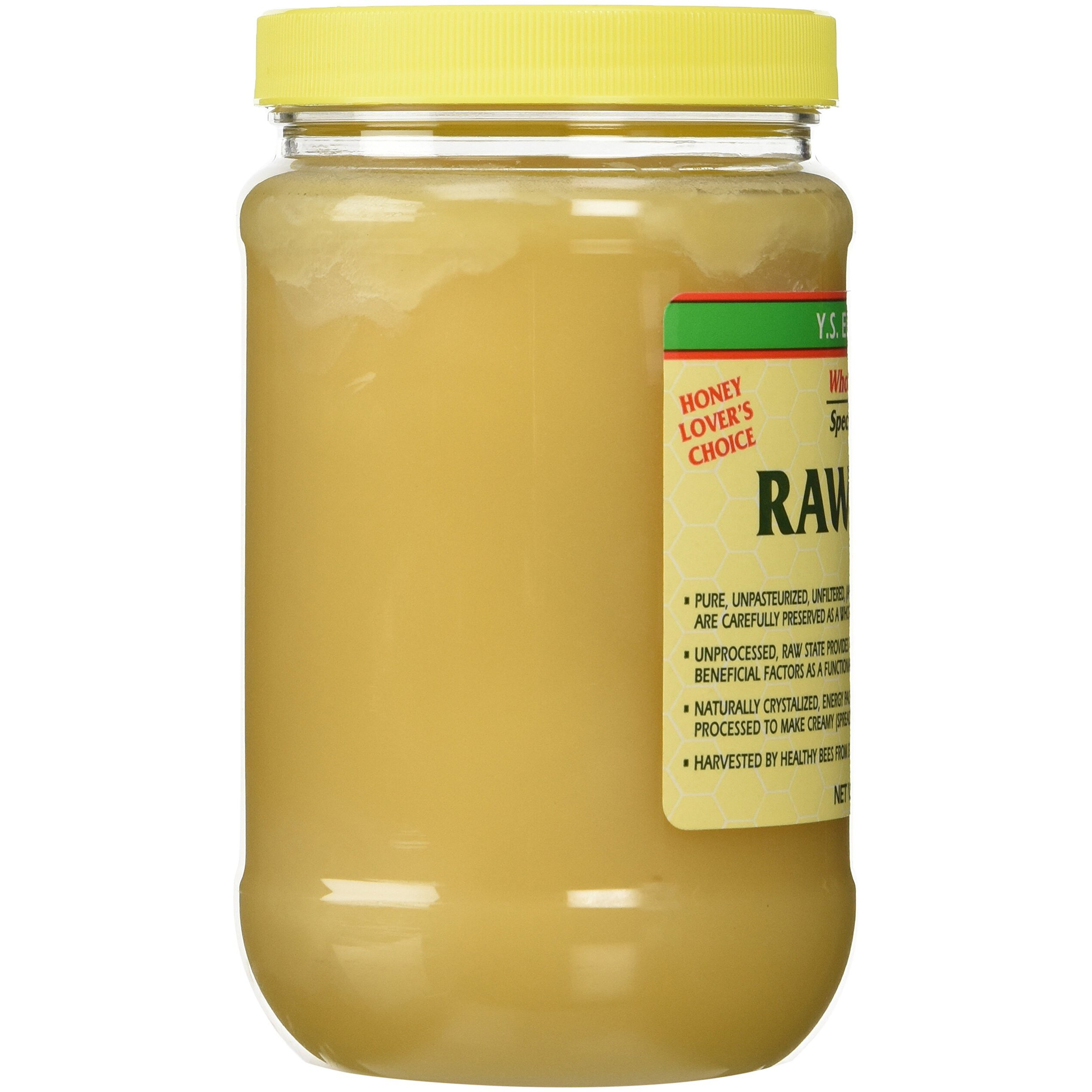 Y.S. Eco Bee Farms Raw Honey - 22 Oz Jars (4 Count (22Oz Each))