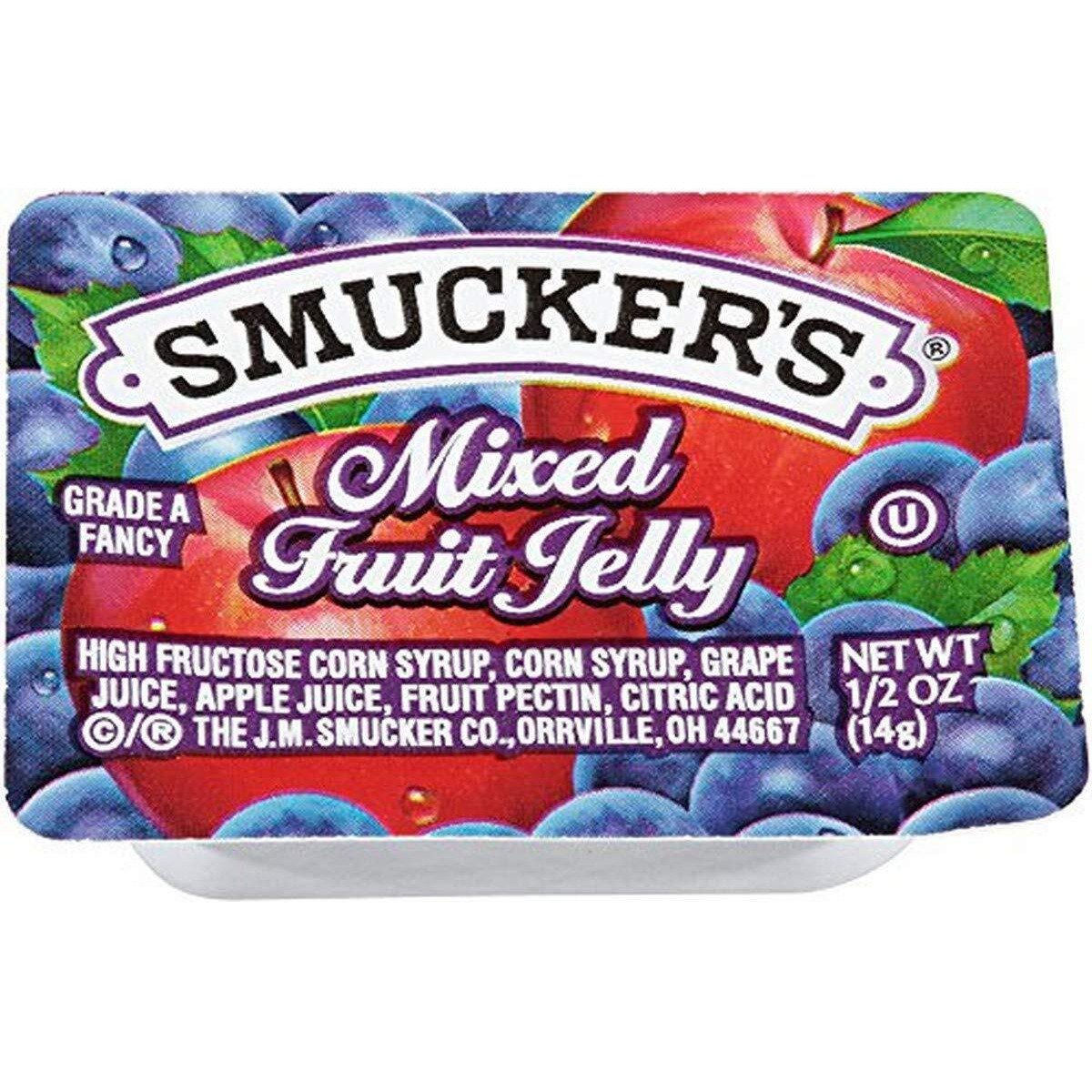 Smuckers Mixed Fruit Jelly Portion Control 0.5 Ounces 200 Count
