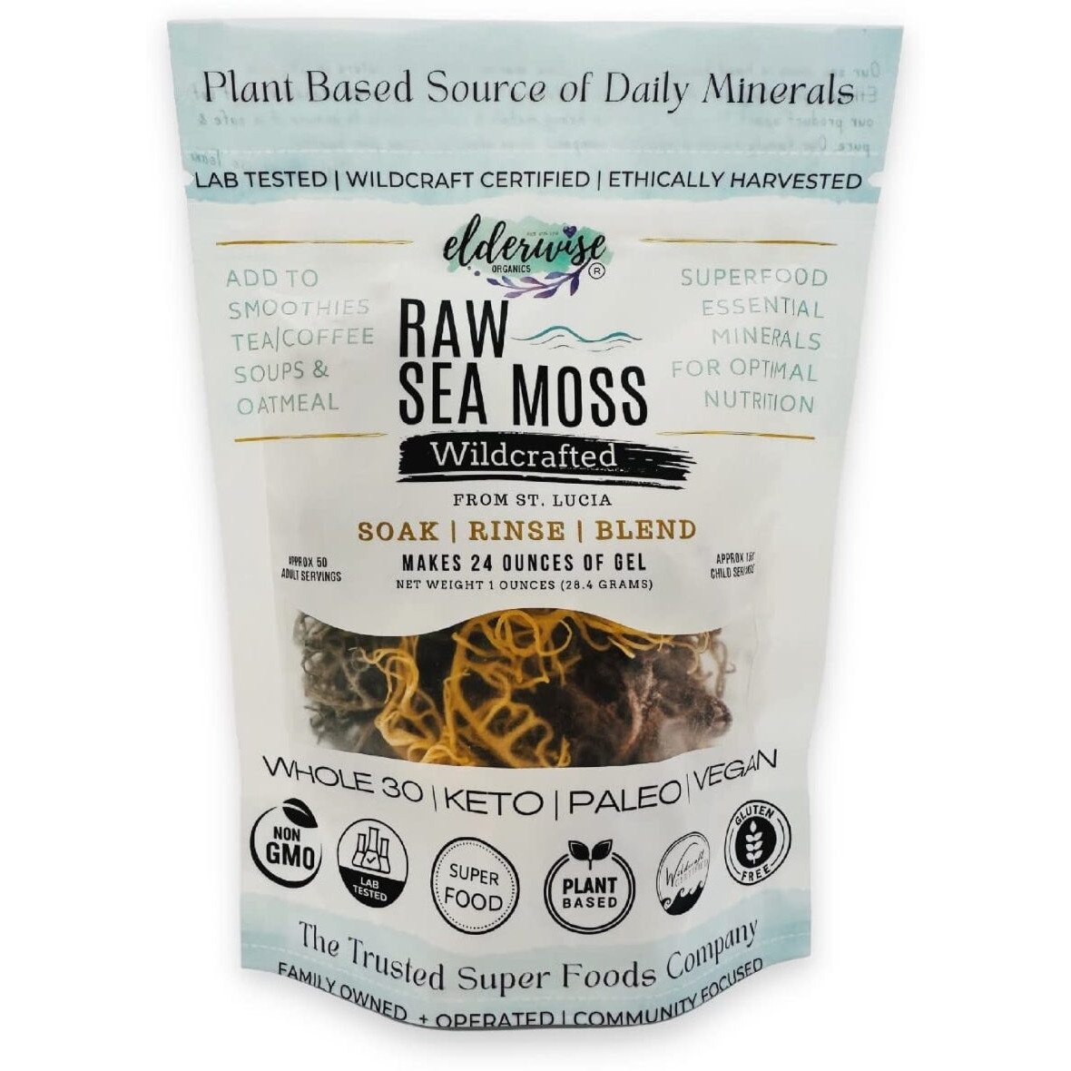 Sea Moss | Rainbow | Makes 24Oz Of Gel | Raw + Non Gmo | Sundried | Wildcrafted