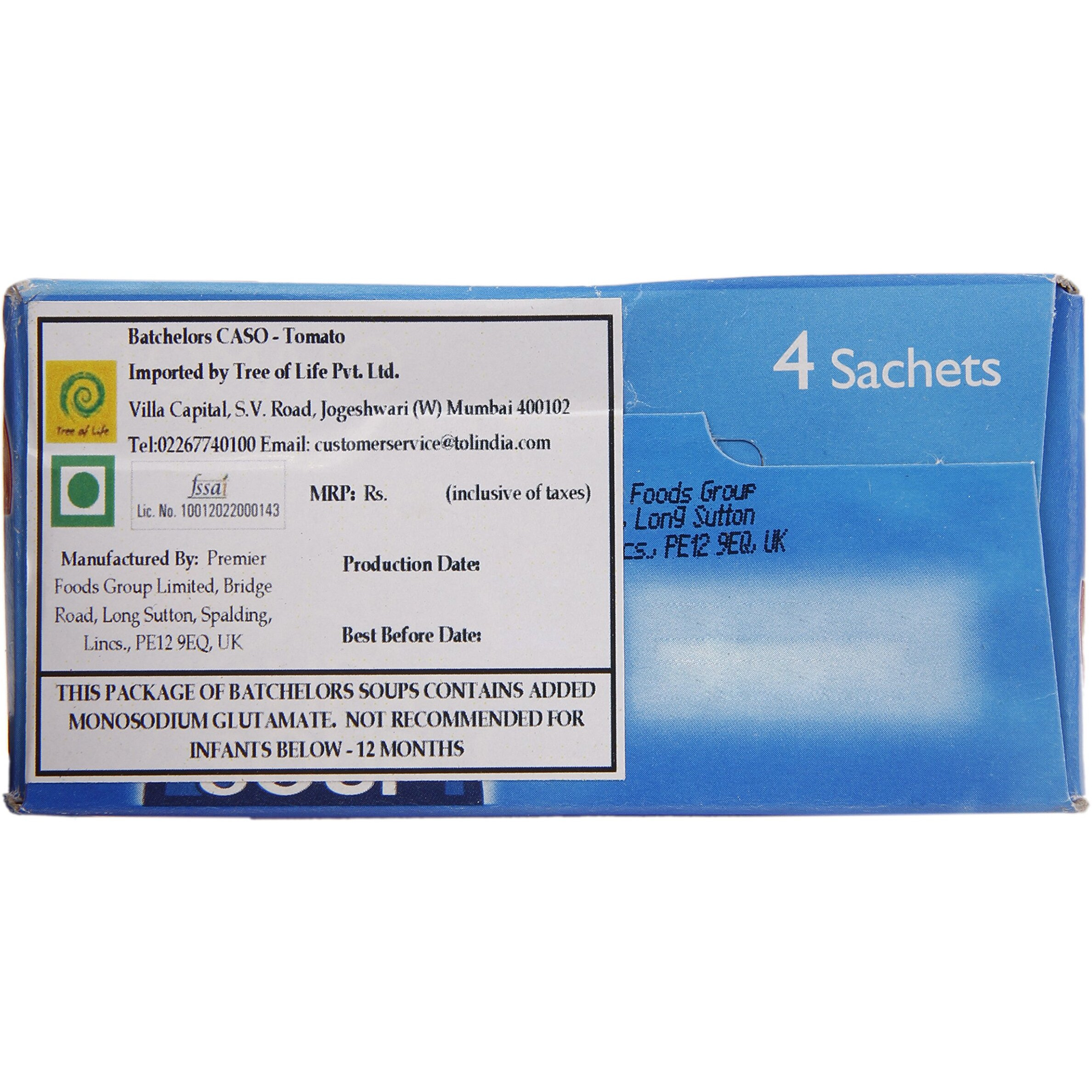 Batchelors Cup A Soup Tomato 4 Sachets 93 G (Pack Of 9)