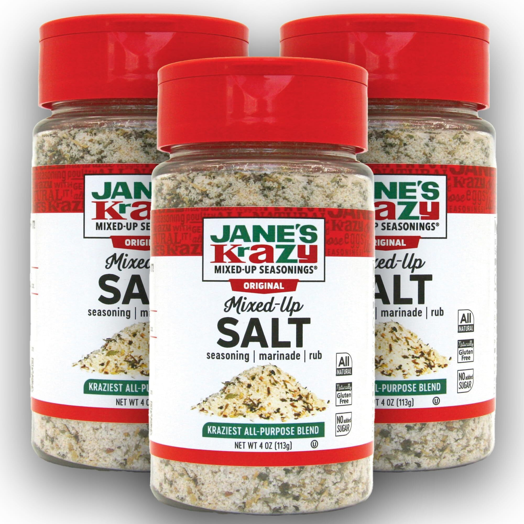 Jane's, Krazy, Mixed Up Salt, Pack Of 3, Size 4 Oz3