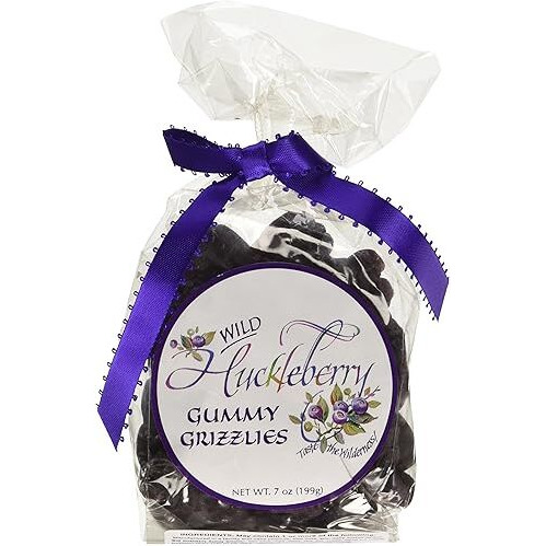 Taste The Wilderness,Wild Huckleberry Gummy Grizzlies, 7Oz