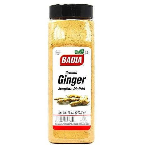 Badia Ground Ginger Powder, 12 Oz - Fresh, Aromatic, Ground Ginger Root