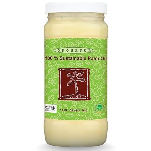 100% Sustainable Palm Oil | Rspo Certified |Food Grade | Not Hydrogenated | For Cooking, Baking And Soap Making -14 Fl Oz