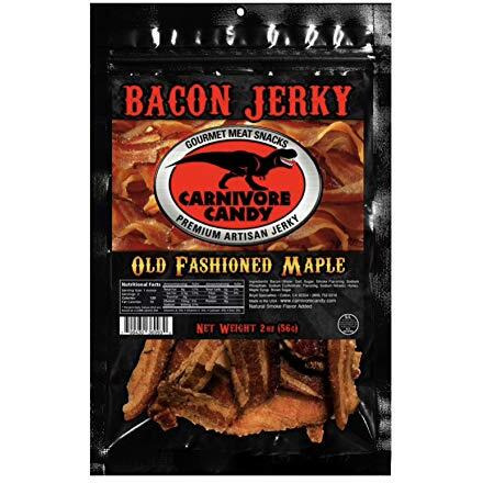 Carnivore Candy Old Fashioned Maple Bacon Jerky (1) 2Oz Bag