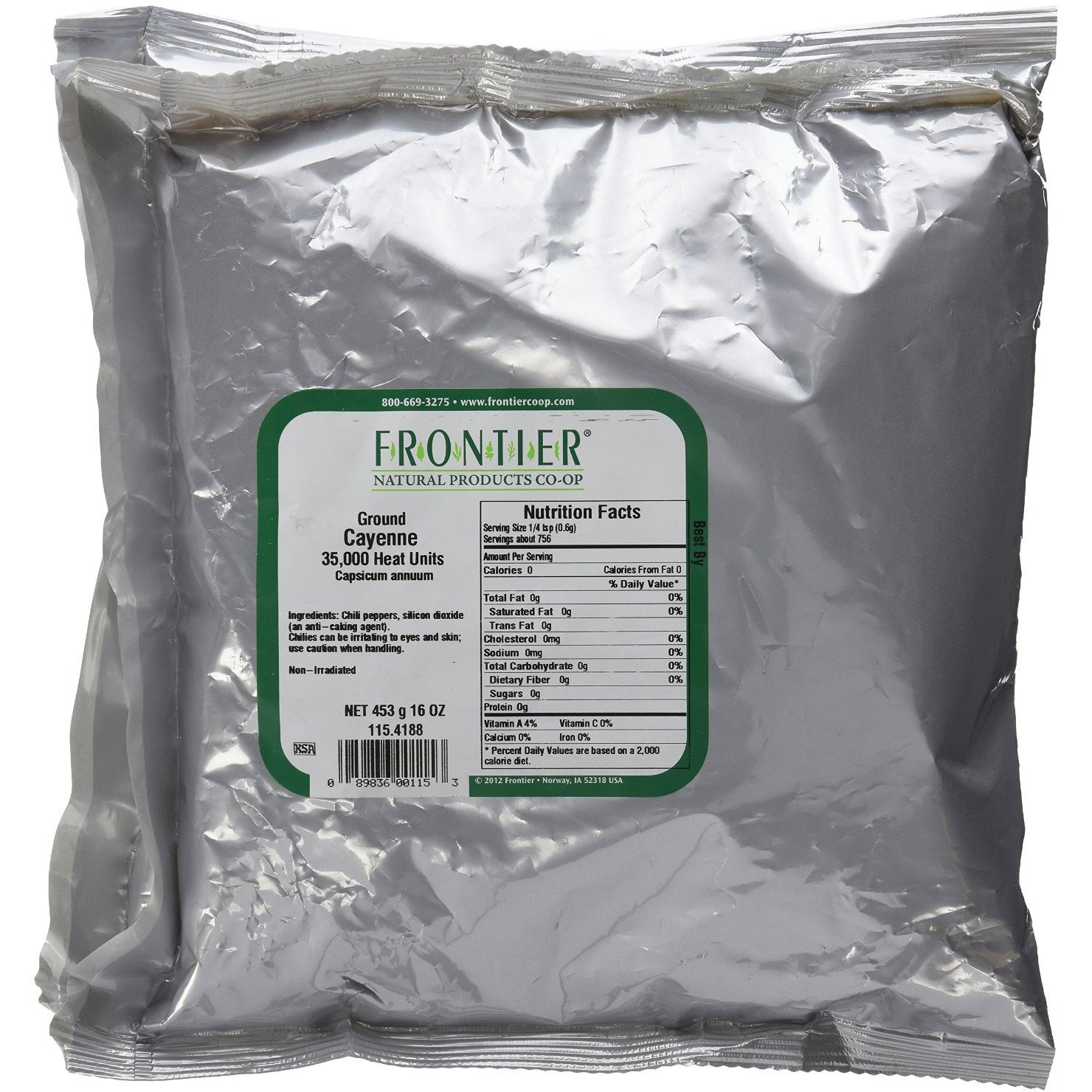 Frontier Spices Cayenne Pepper 16 Ounce