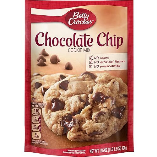 Betty Crocker Chocolate Chip Cookie Mix 17.5 Oz (Pack Of 3)