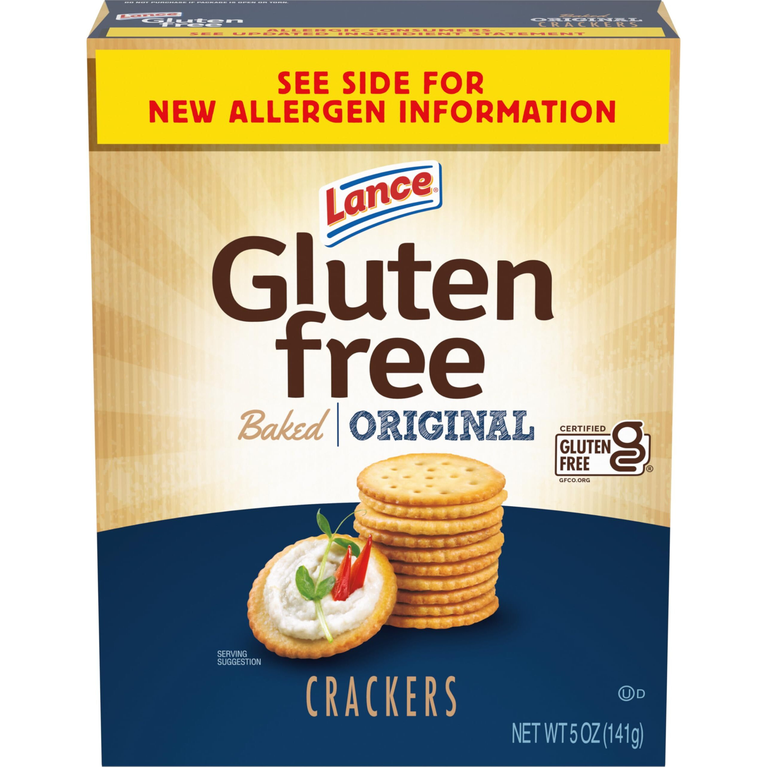 Lance Gluten Free Crackers, Original Baked, 5 Oz Box