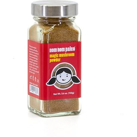 The Spice Lab Nom Nom Paleo Magic Mushroom Powder - 3.6 Oz French Jar - Gluten Free Umami Seasoning - Dried Mushroom Powder For Cooking - All Purpose Kosher, Non Gmo & Paleo Friendly - 7232