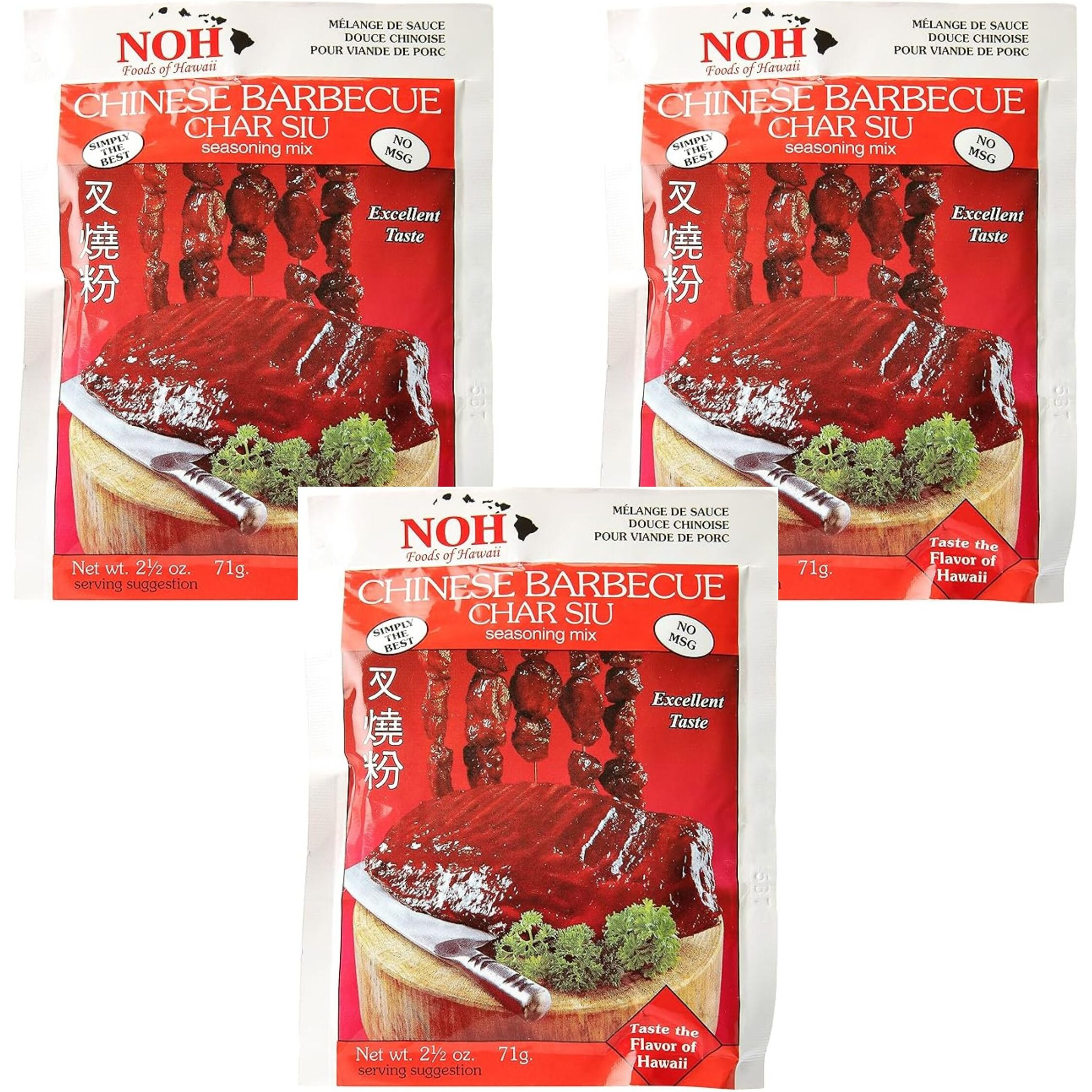 Noh Chinese Barbecue (Char Siu)-2.5Oz, Pack Of 3