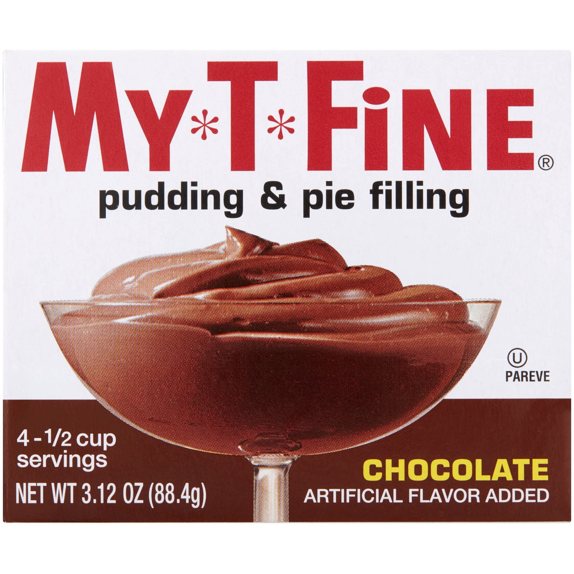My-T-Fine Pudding & Pie Filling Mix, Chocolate, 3.12 Oz (Pack Of 6)