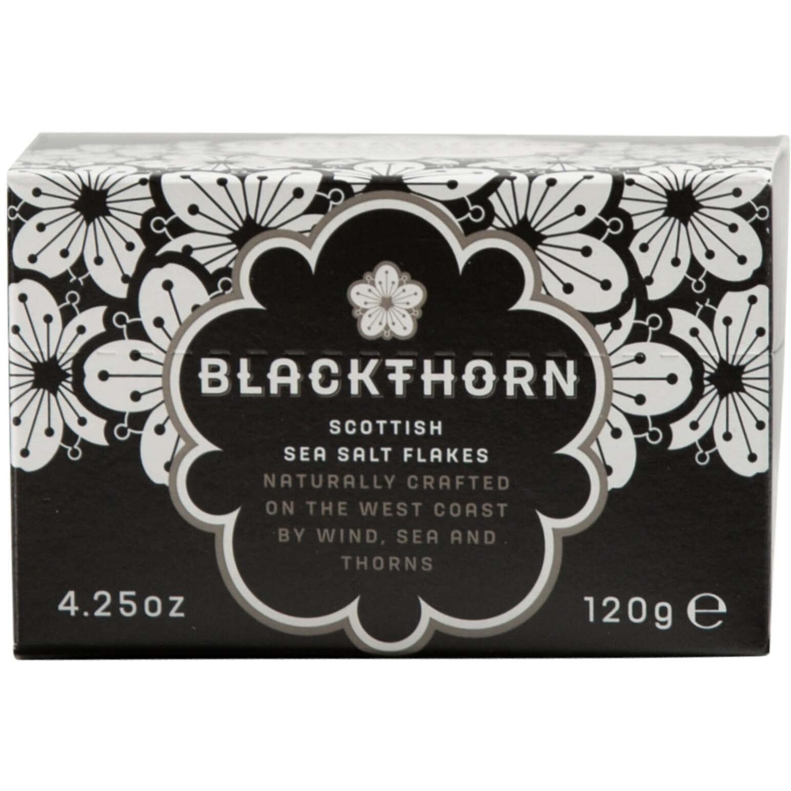 Blackthorn Scottish Gourmet Sea Salt Flakes - Natural And Unrefined - Sustainable Production - Mineral Rich Vegan - 4.25 Ounce