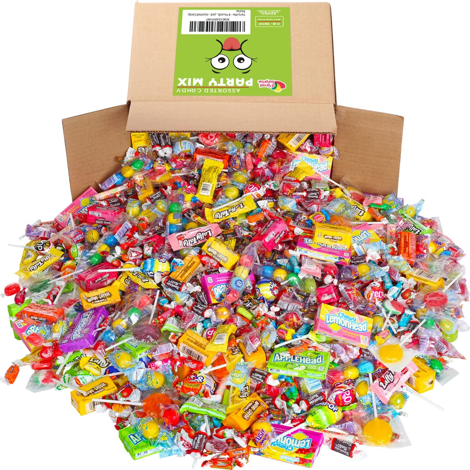 Bulk Party Mix - 8 Pounds - Candy Bulk - Variety Parade Candies - Piaata Candies - Individually Wrapped - Assorted Candy