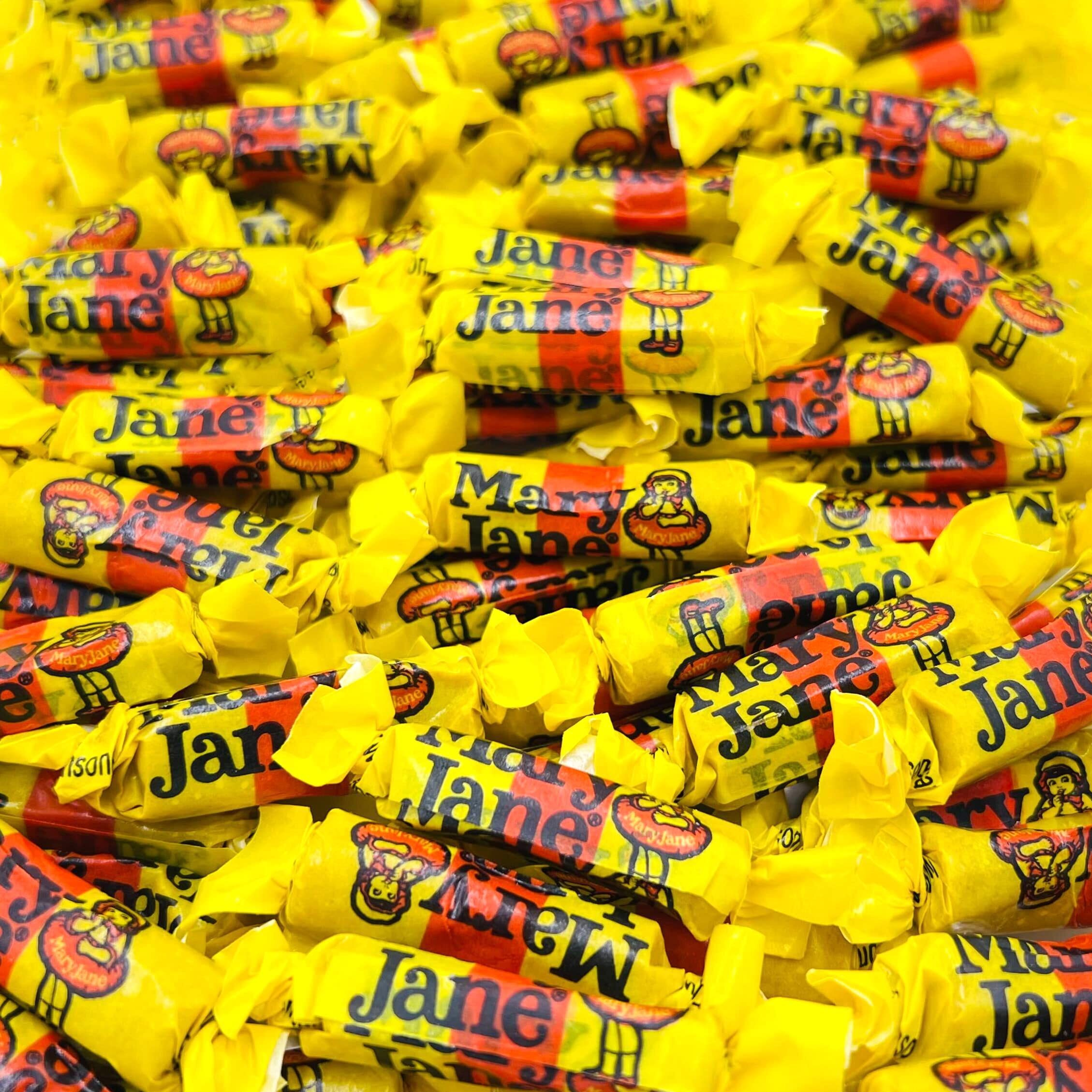 Laetafood Mary Jane Candy Peanut Butter Flavored Taffies 1 Pound Bag
