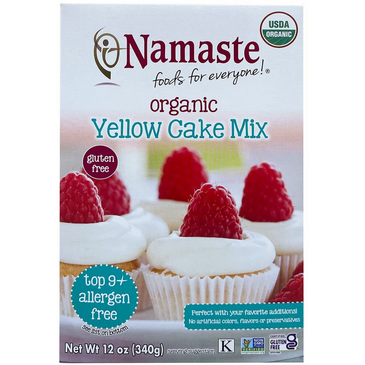 Namaste Foods Organic Gluten Free Yellow Cake Mix 12 Ounce - Allergen Free