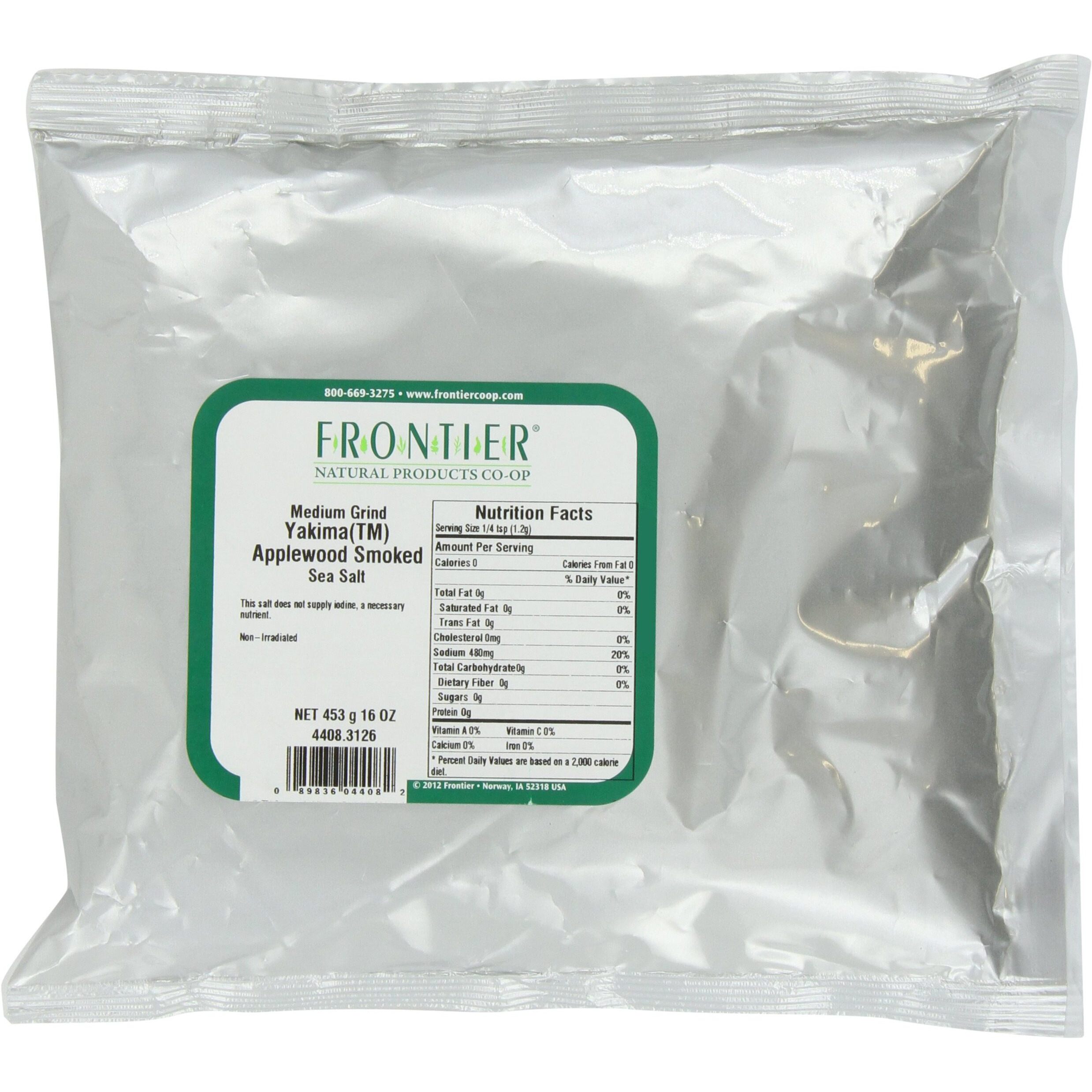 Frontier Applewood Smoked Sea Salt 16 Ounce