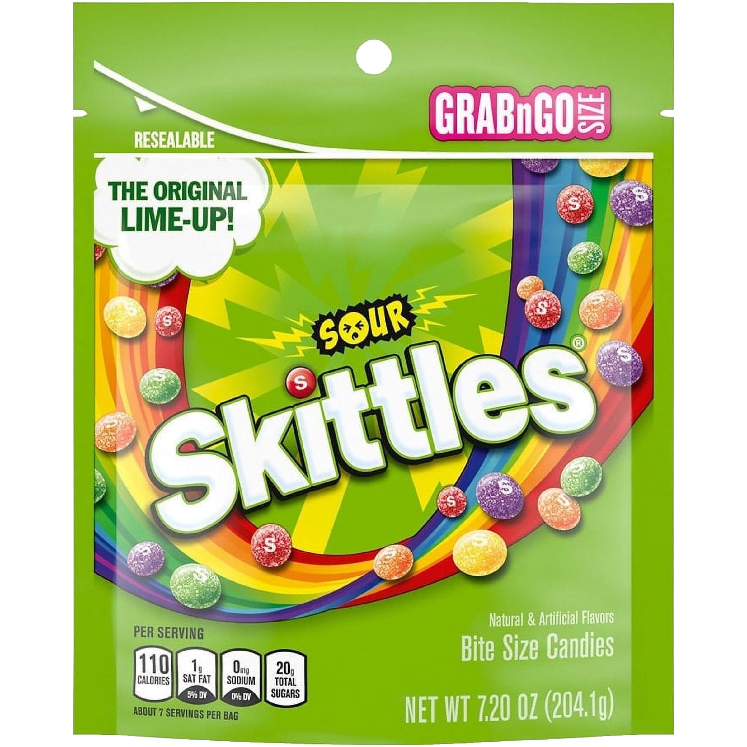 2 Pk Bundle Of Sour Skittles 7.2 Oz Each