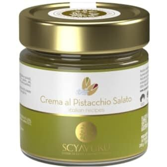 Scyavuru Salty Sicilian Pistachio Cream | Premium Quality Spreadable Pistachio Cream Imported From Italy | 7.05Oz (200G) (Pack Of 1)