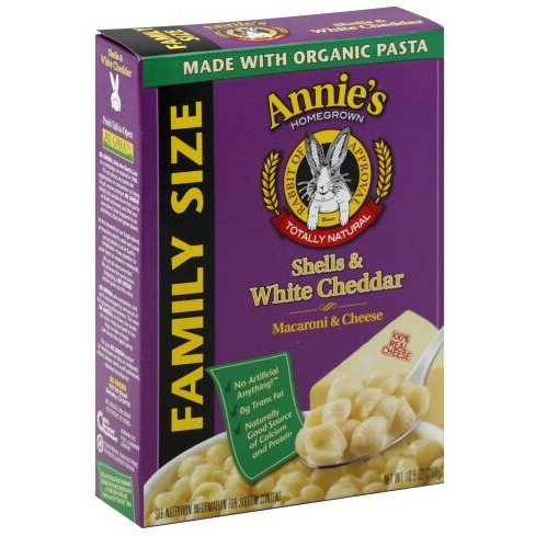 Annie's Homegrown Shells & White Cheddar Macaroni & Cheese 6-Ounce (Pack Of 24)