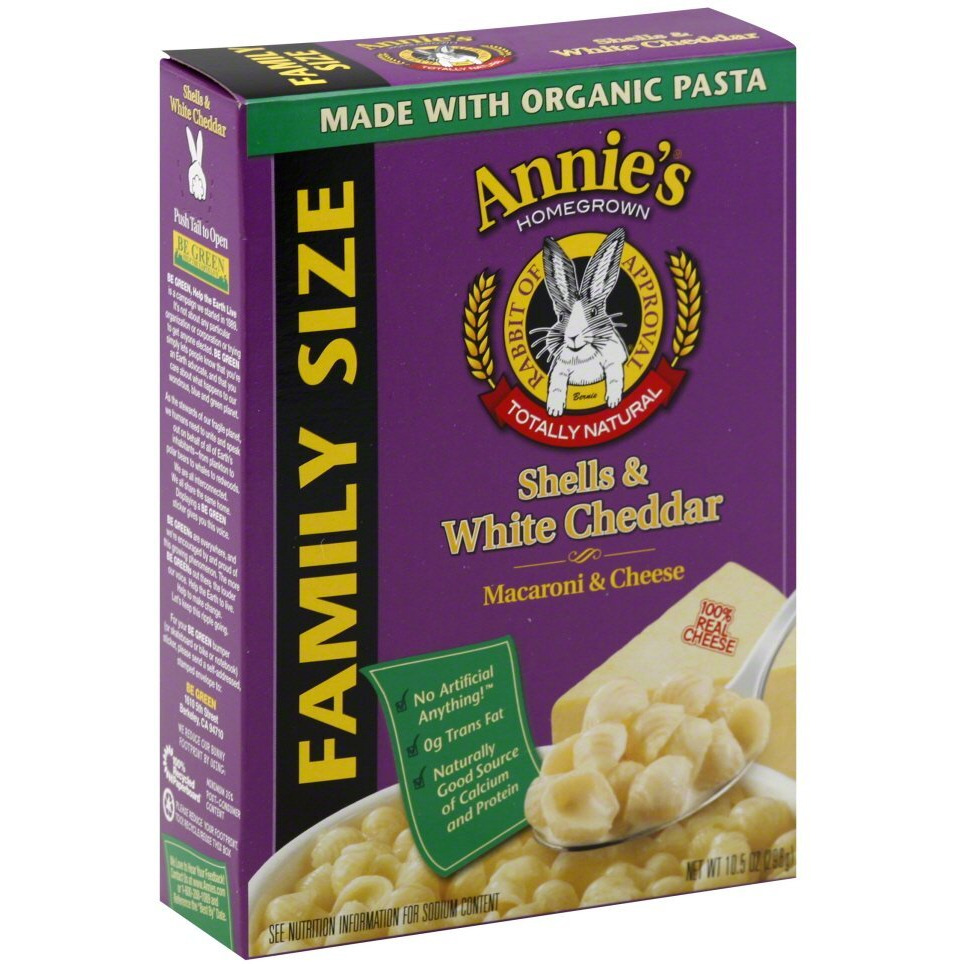Annie's Homegrown Shells & White Cheddar Macaroni & Cheese 6-Ounce (Pack Of 24)