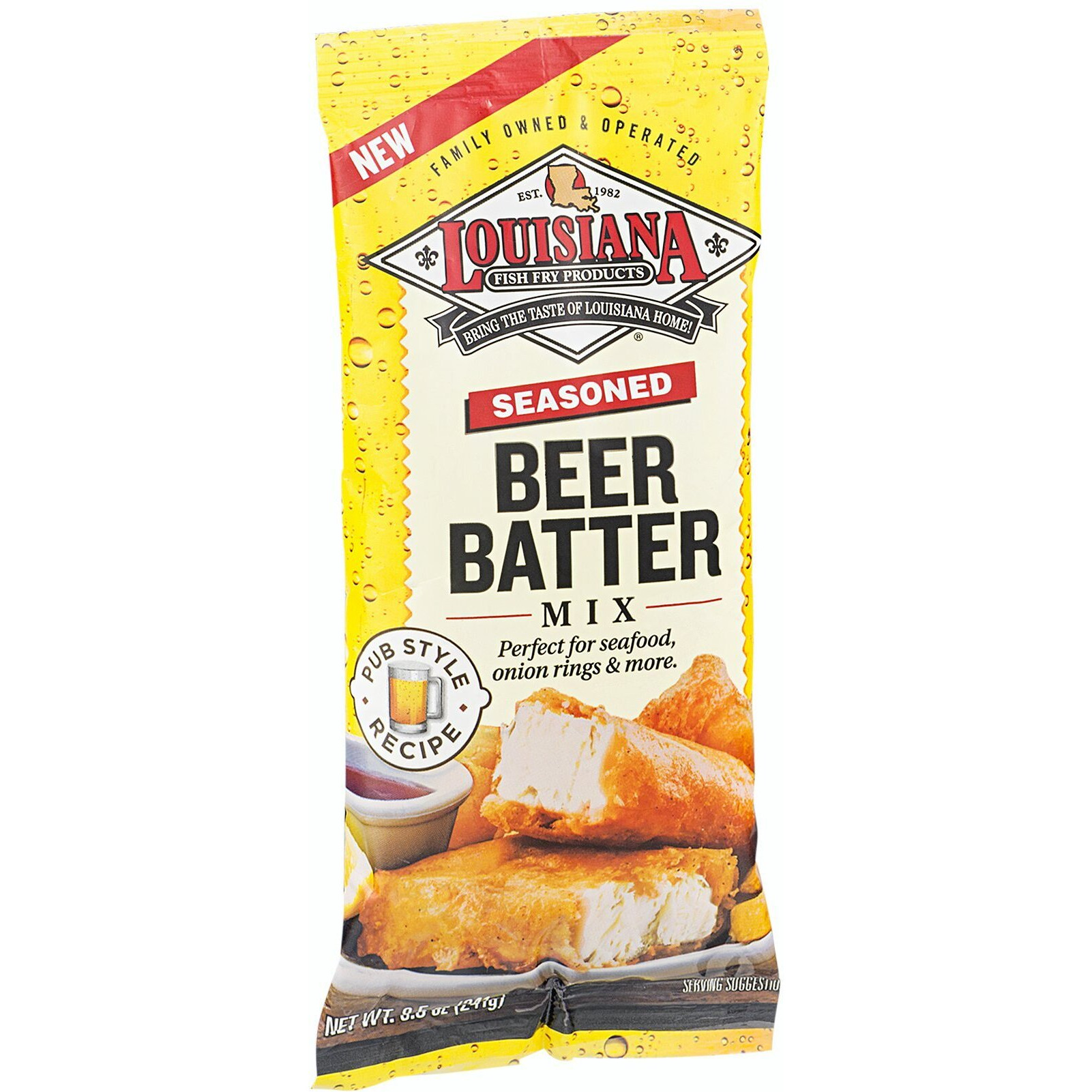 Louisiana Seasoned Beer Batter Mix, 8.5 Ounce (Pack Of 12)