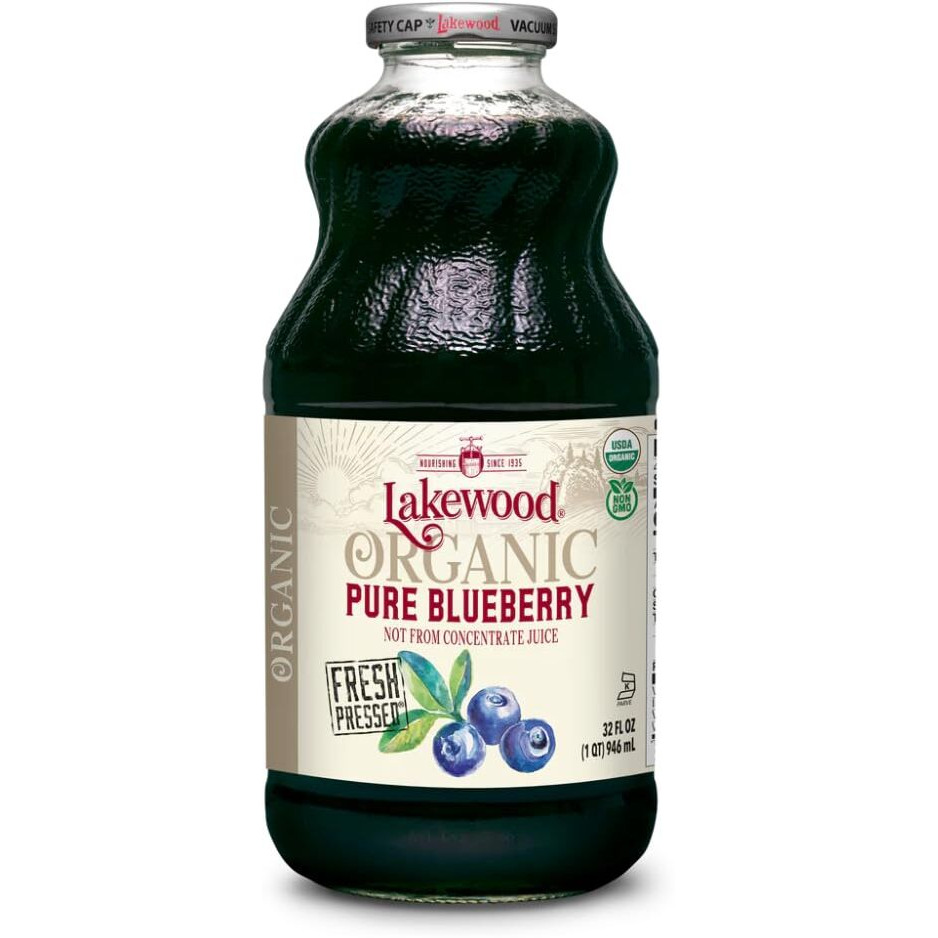 Lakewood Organic Pure Juice, Blueberry, 32 Fz