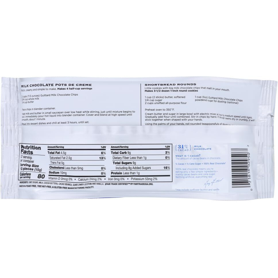 Guittard Choc Chip Mlk Choc Maxi - Pack Of 2