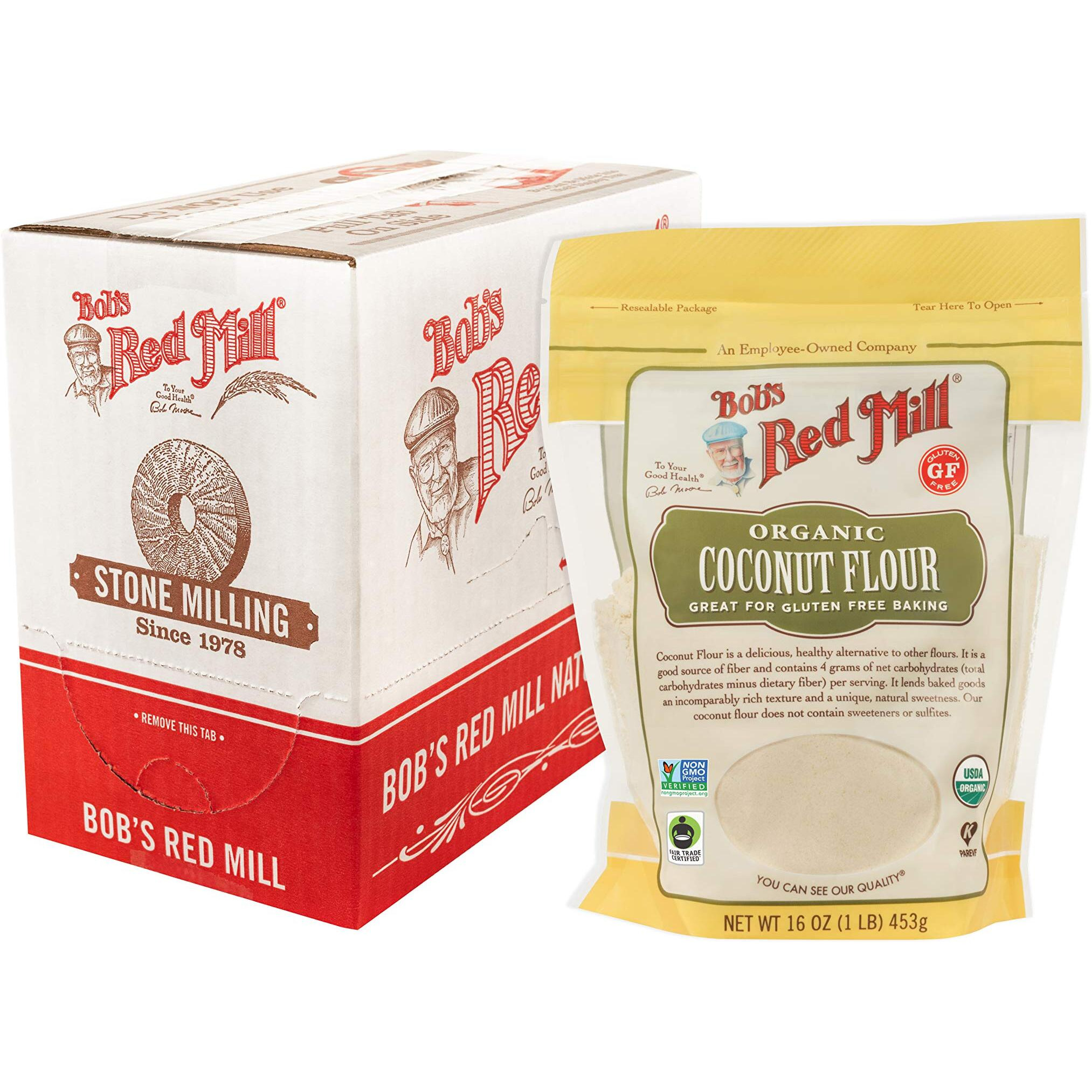 Bob's Red Mill Organic Coconut Flour, 16 Oz (Pack Of 4)
