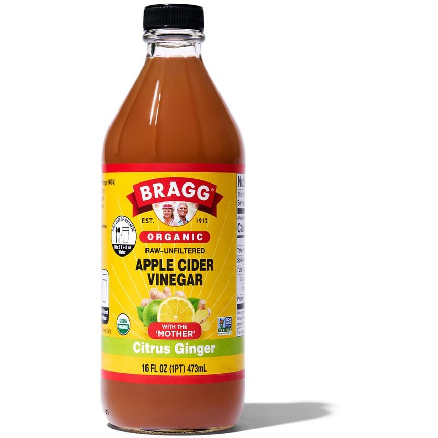Bragg Organic Apple Cider Vinegar Citrus Ginger Blend With The Mother - 16 Fl Oz - Raw And Unfiltered