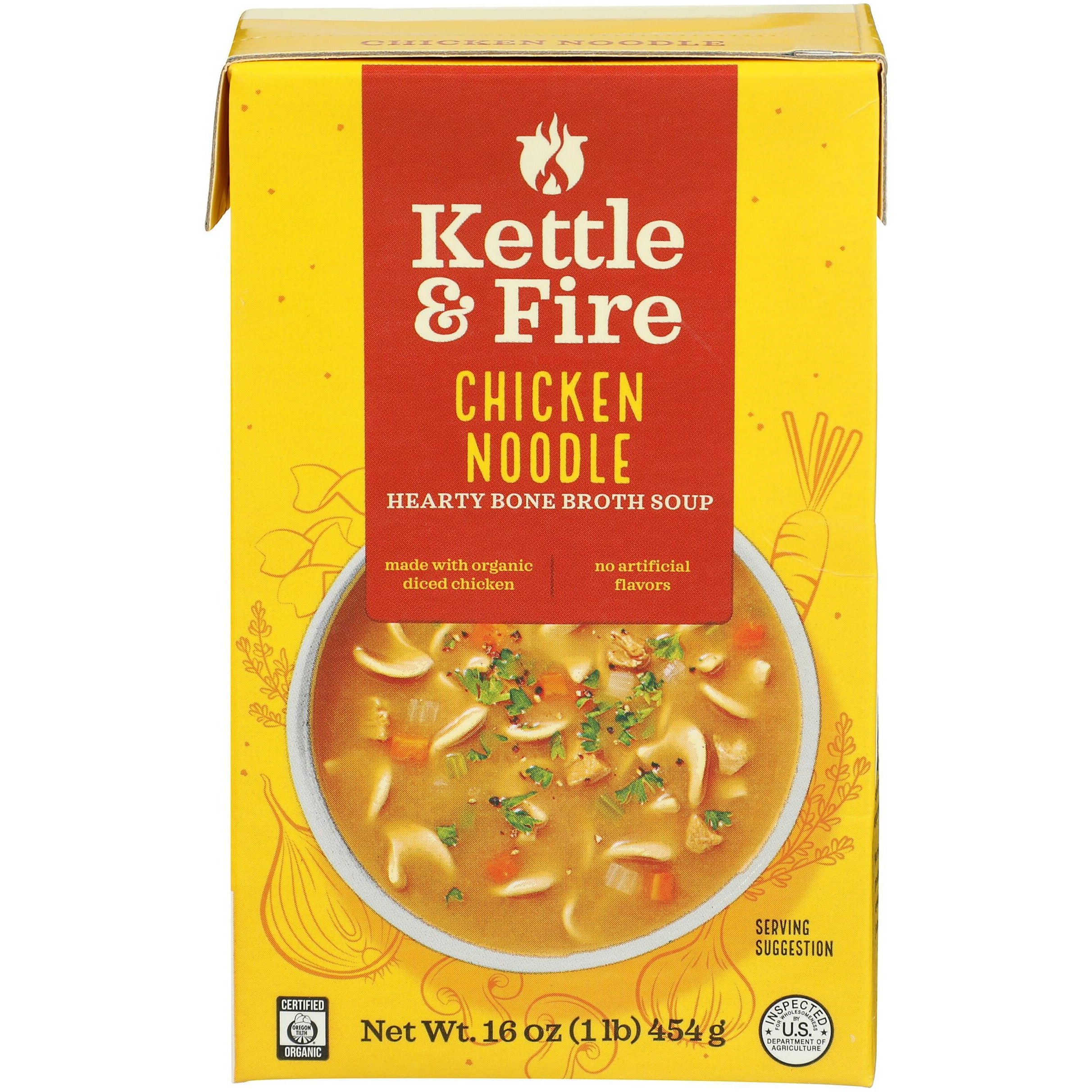 Kettle And Fire Soup Chicken Noodle 16 Oz