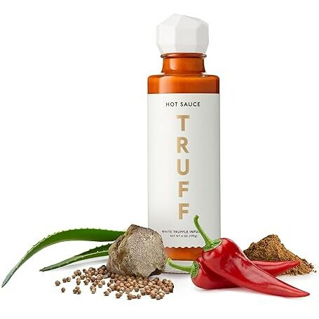 Truff White Truffle Hot Sauce, Gourmet Hot Sauce With Ripe Chili Peppers, Agave Nectar, White Truffle Oil And Coriander, A Limited Flavor Experience In A Bottle, 6 Oz