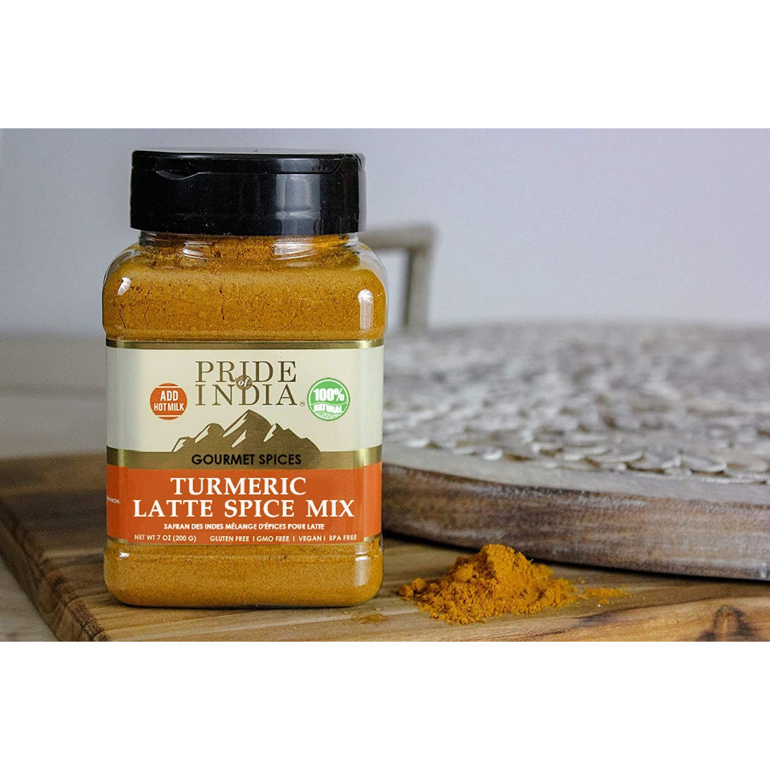 Organic Turmeric Latte Spice Mixpride Of India Turmeric Latte Spice Mix Gourmet & Warm Tea Spice Blend Healthy/Gluten-Free Ideal For Lattes/Smoothies/ Golden Milk Easy To Use(D0102Hp6Buu.)