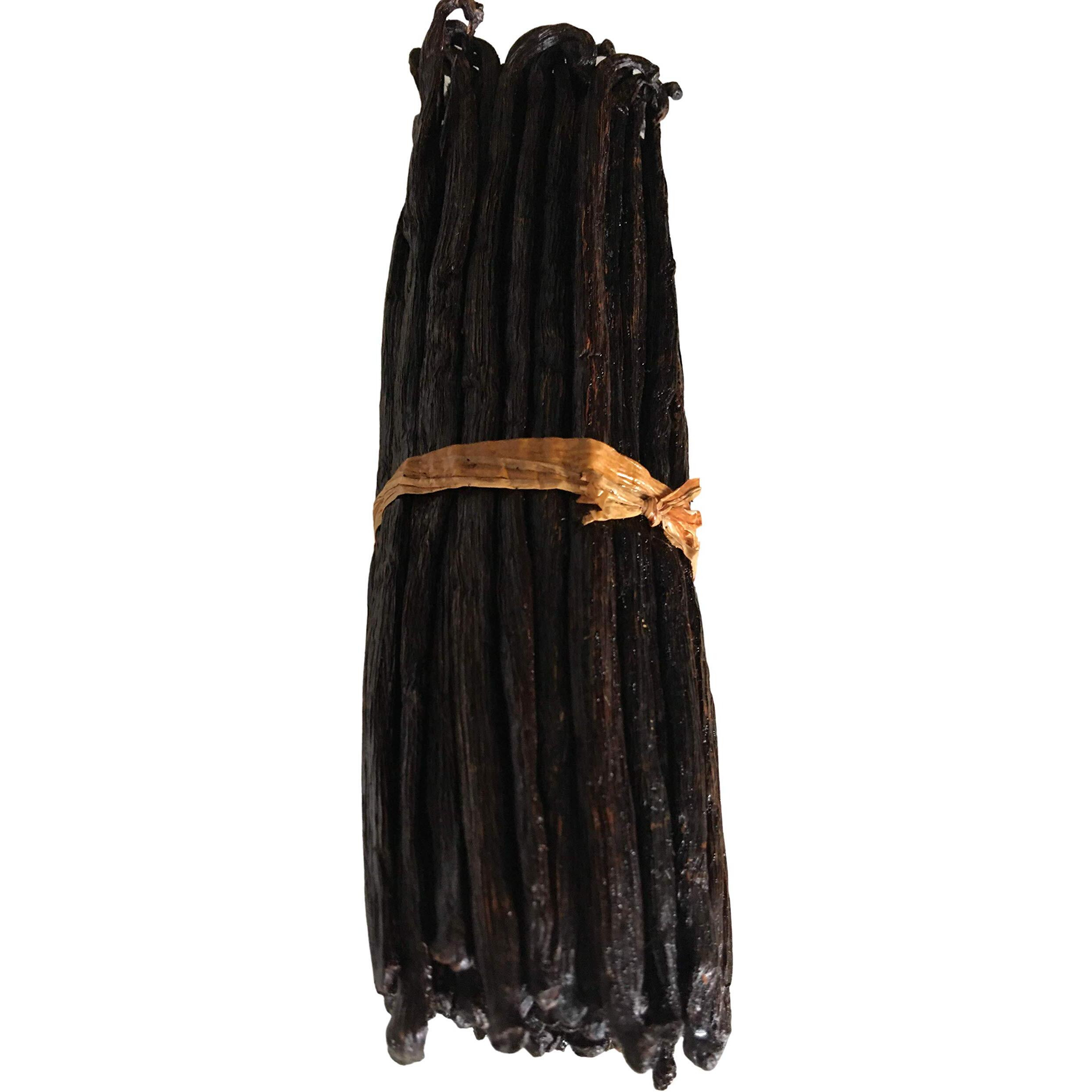 10 Organic Madagascar Vanilla Beans Grade B. Certified Usda Organic 5.5""-7"" For Extract And Cooking By Fitnclean Vanilla| Whole Non-Gmo Bourbon Pods