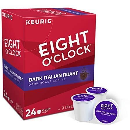 Eight O Clock, Dark Italian Roast, Single-Serve Keurig K-Cup Pods, Dark Roast Coffee, 120 Count (5 Boxes Of 24 Pods)