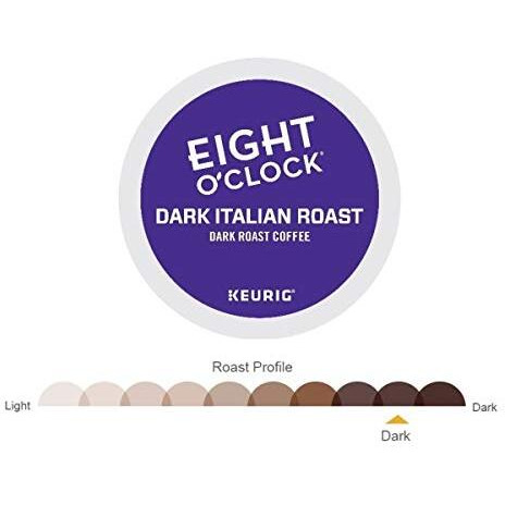 Eight O Clock, Dark Italian Roast, Single-Serve Keurig K-Cup Pods, Dark Roast Coffee, 120 Count (5 Boxes Of 24 Pods)