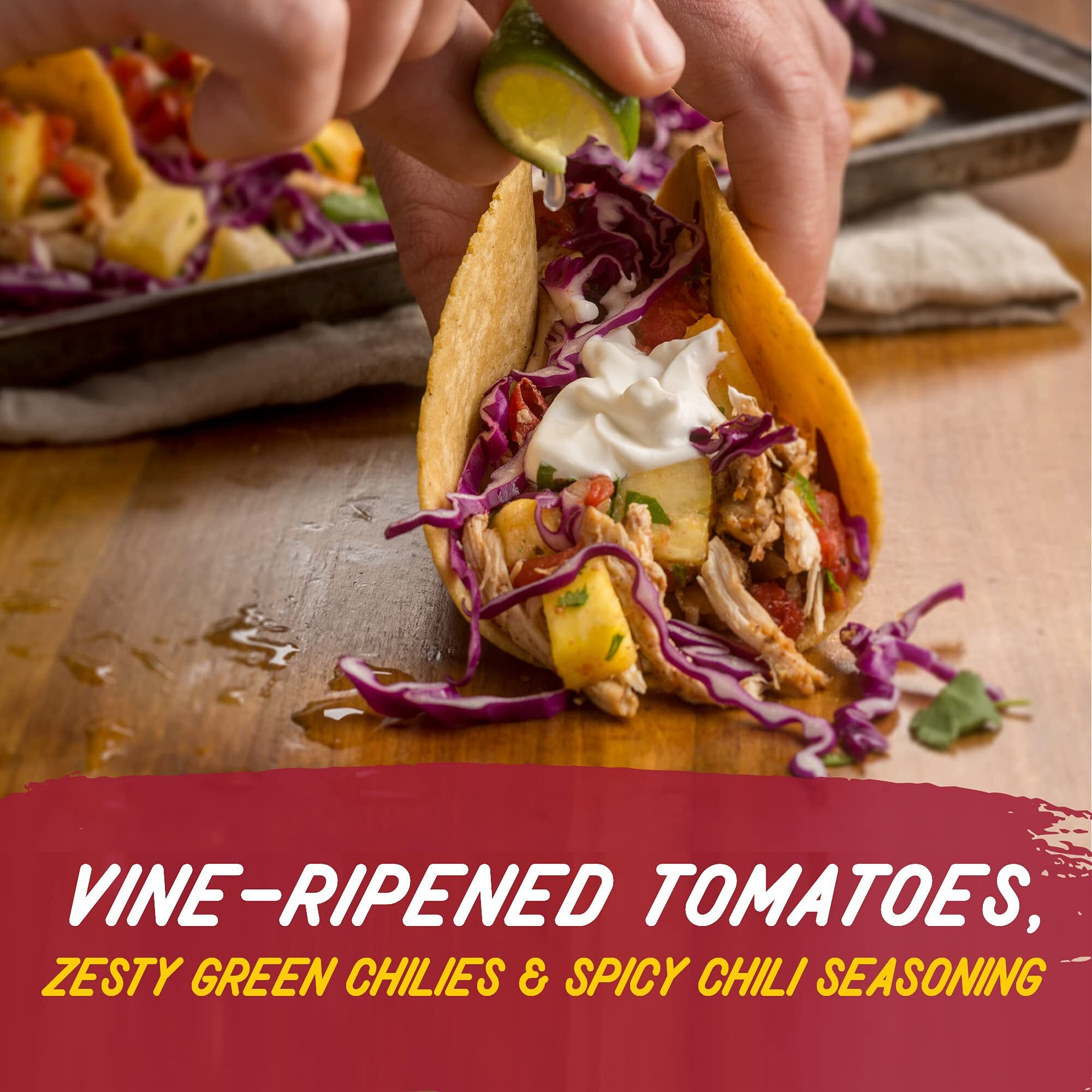 Rotel Chili Fixin's Seasoned Diced Tomatoes And Green Chilies, 10 Oz. (Pack Of 12)